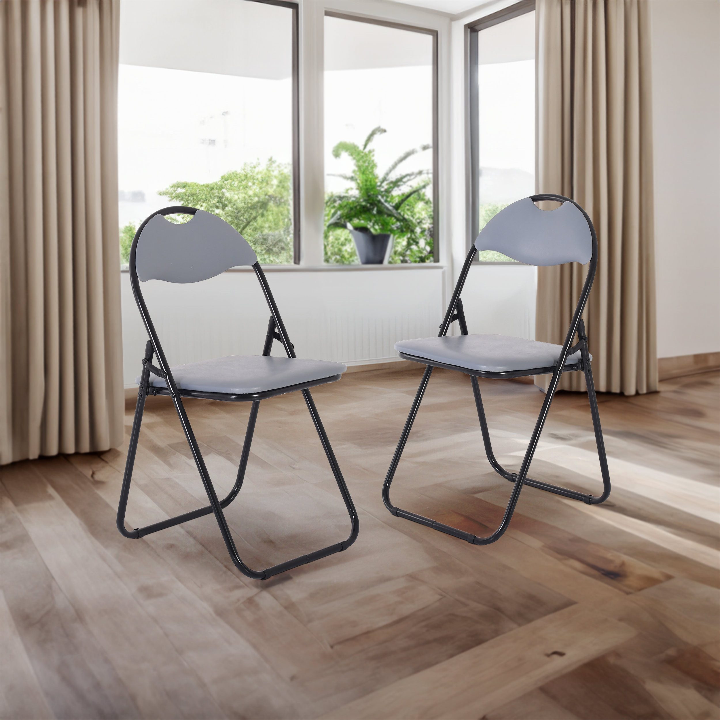 Raburg Klappstuhl Gästestuhl-Set zum Klappen, gepolstert, Metallgestell, Pa günstig online kaufen