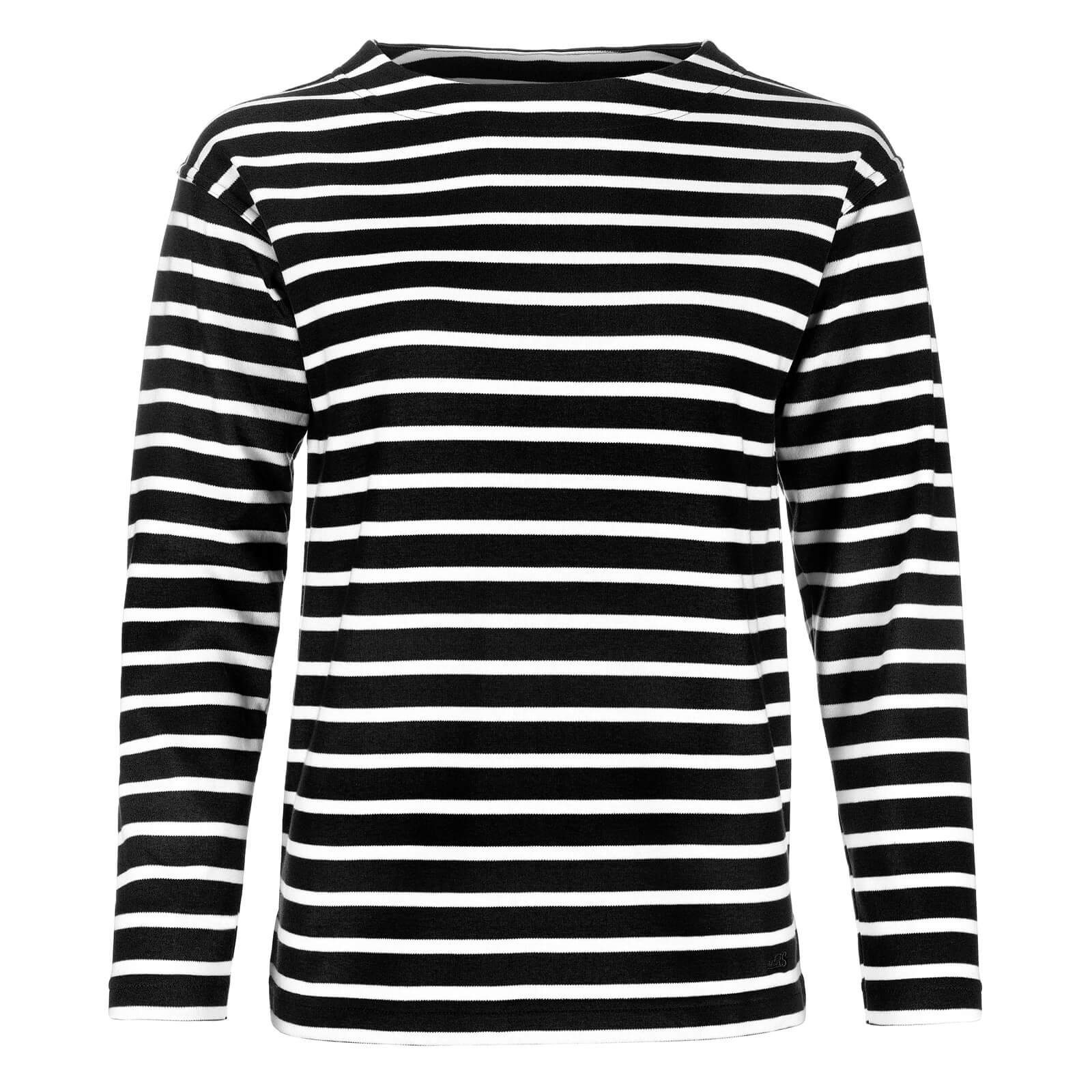 modAS Langarmshirt Damen Bretonisches Shirt U-Boot Ausschnitt - Ringelshirt günstig online kaufen