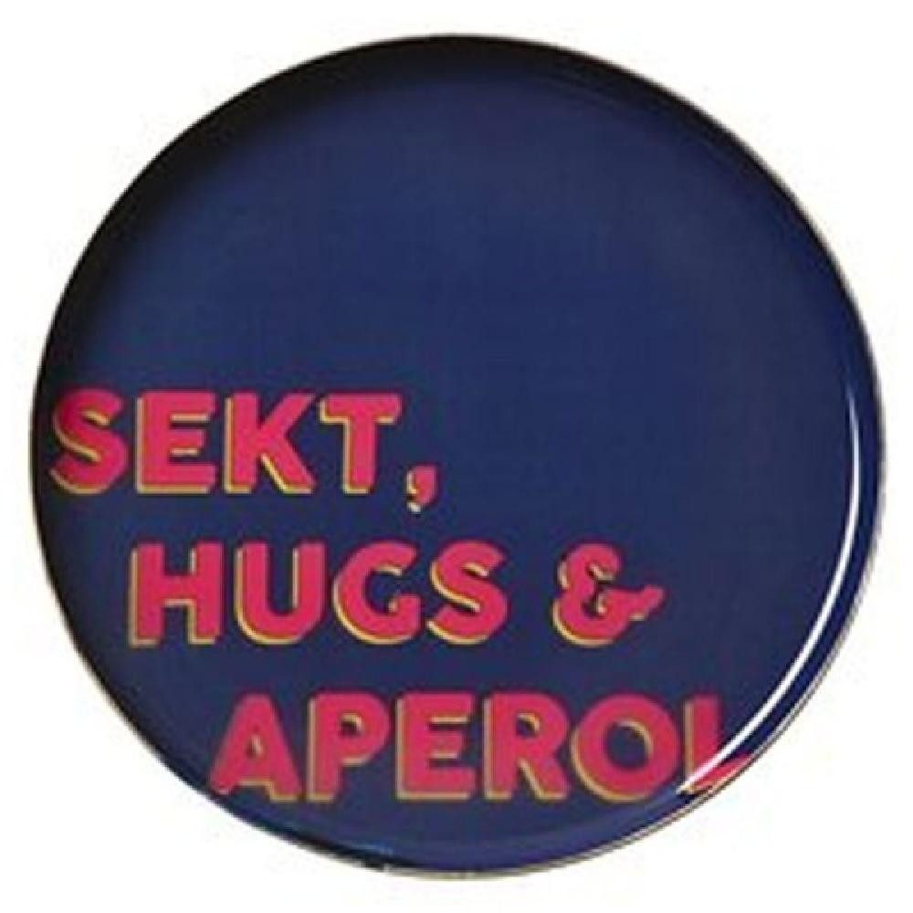 Giftcompany Servierschale Dekotablett Love Plates Sekt, Hugs & Aperol (12,7cm)