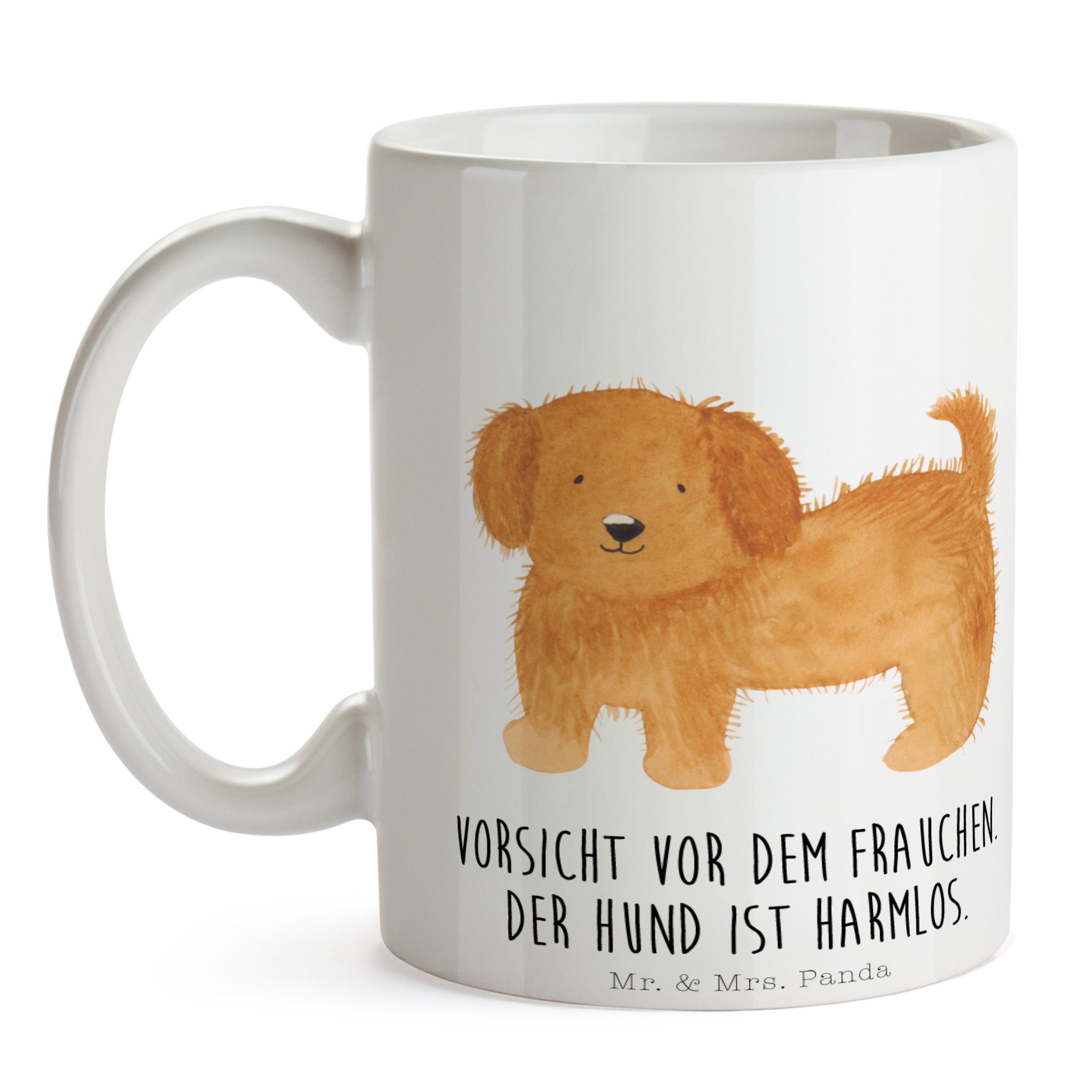 Mrs. Weiß & Keramik - Hundemama, Hund Geschenk, Panda flauschig Mr. - Tasse Porzellanta, Kaffeetasse,