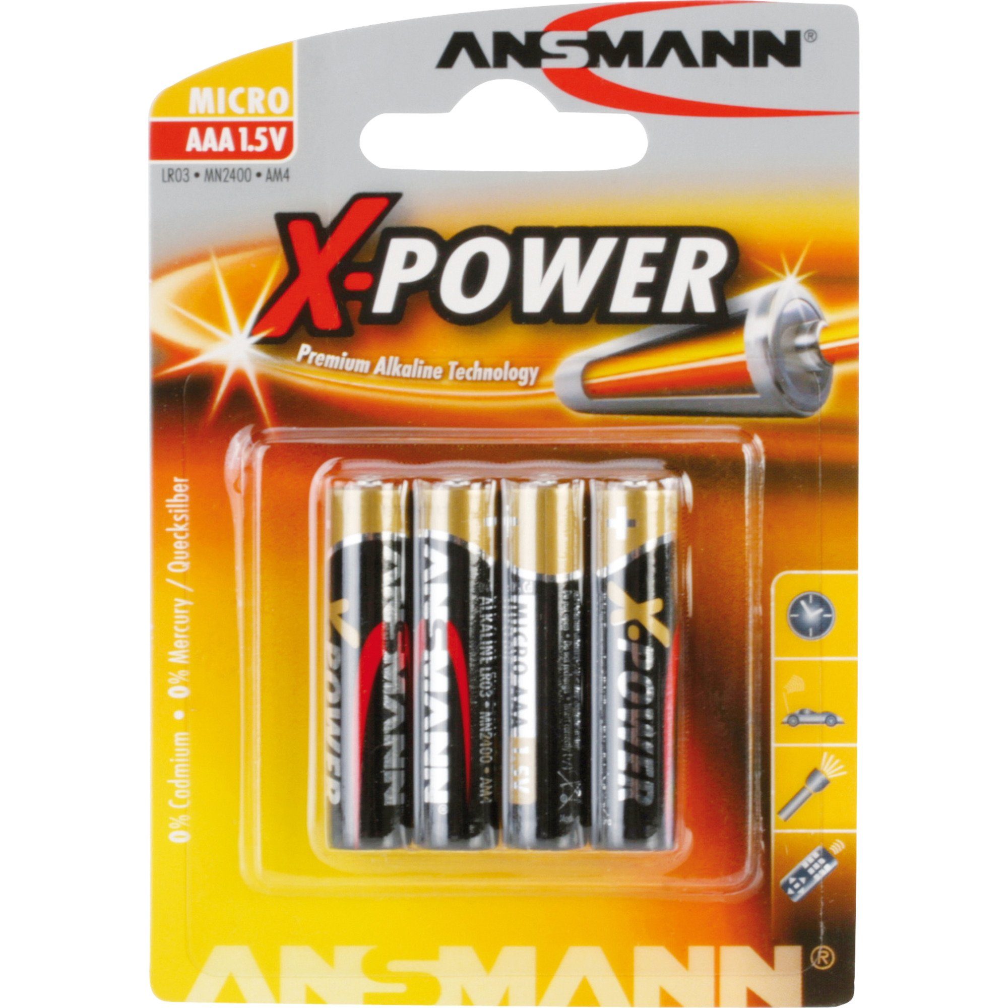 Ansmann X-Power Alkaline Batterie Micro AAA / Batterie