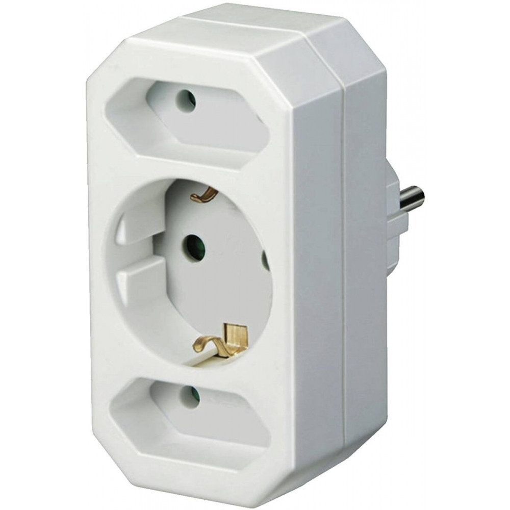 Steckdose Brennenstuhl Euro 2 Adapterstecker Weiß
