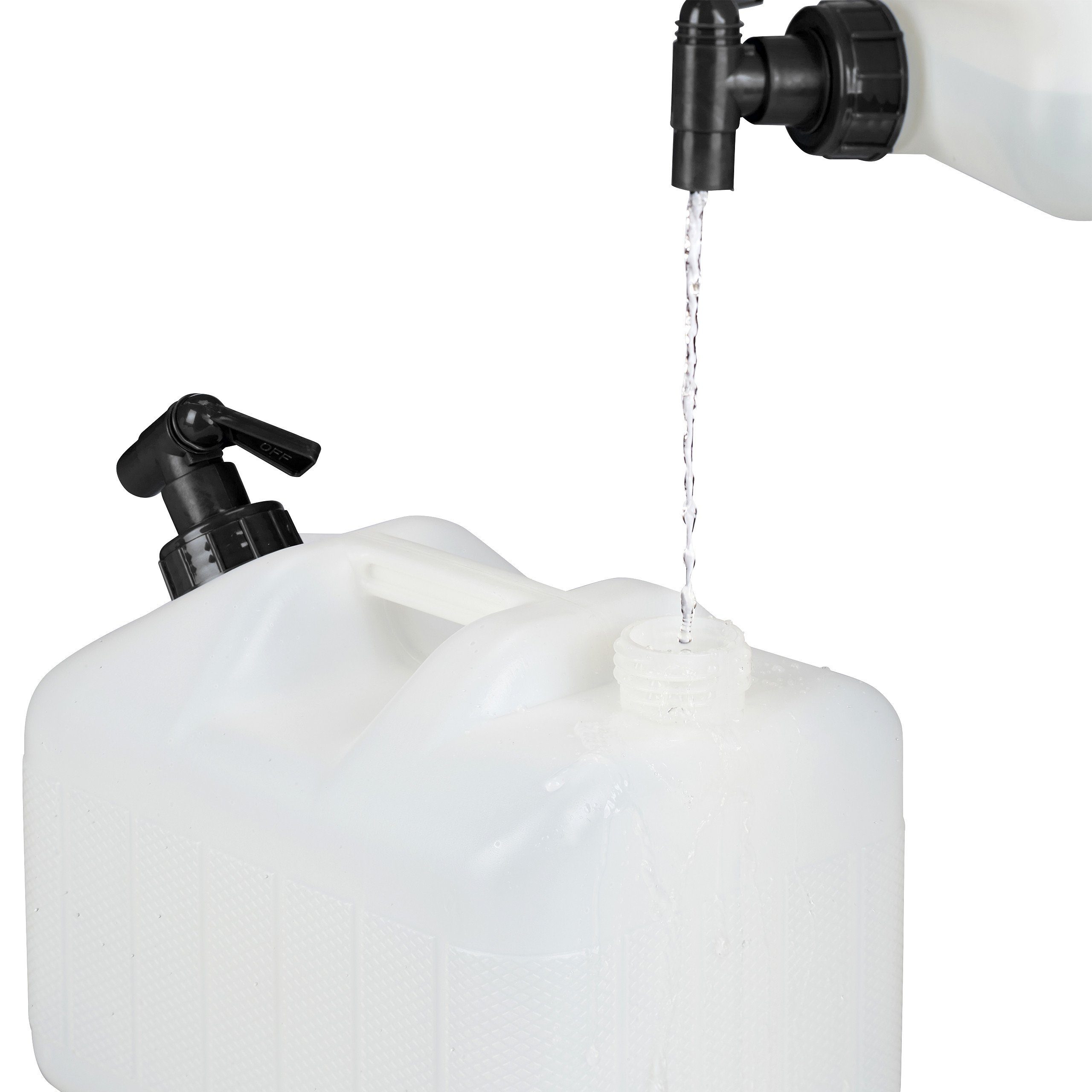 relaxdays Kanister Wasserkanister Liter Hahn, mit 10