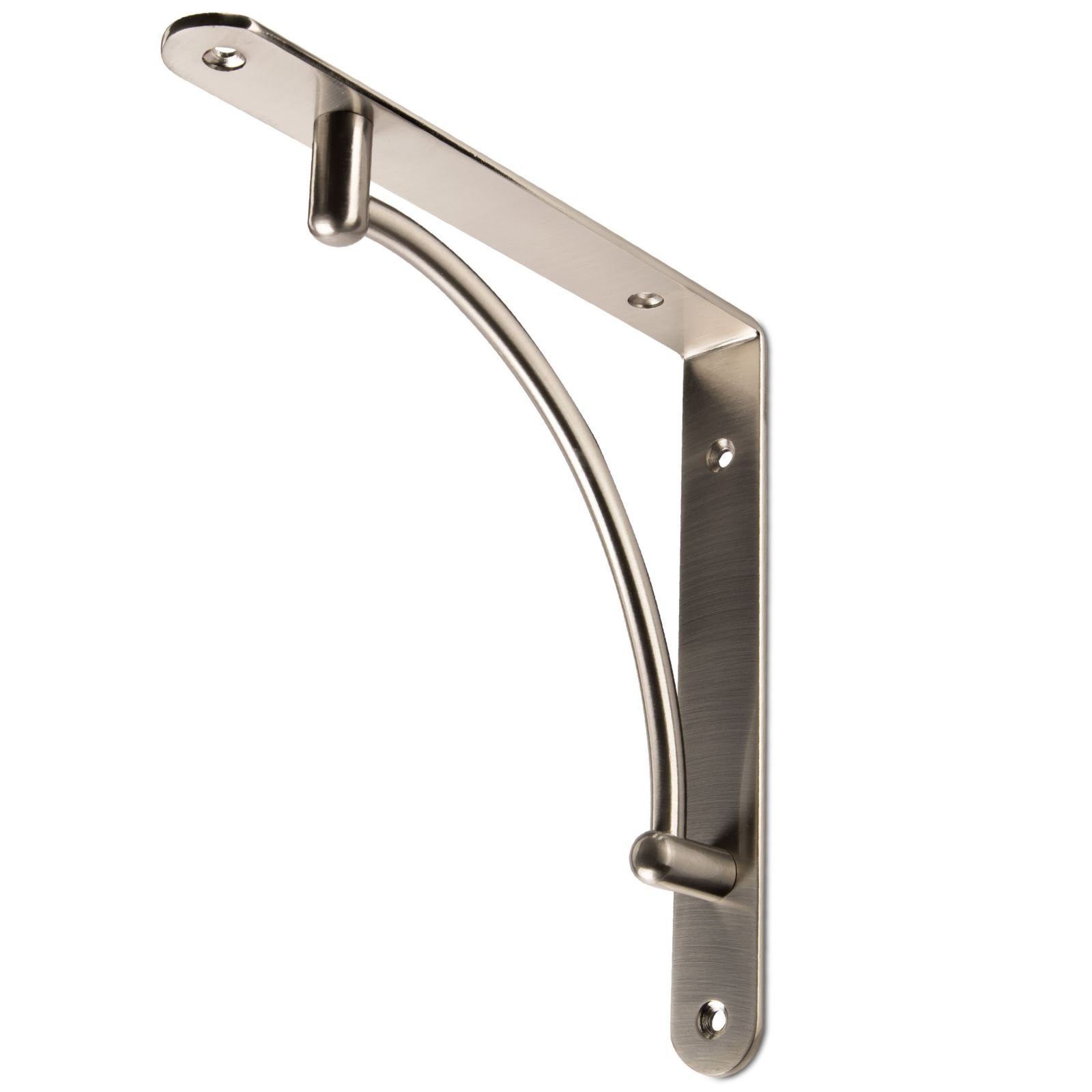 SO-TECH® Wandregalhalter Garderobenkonsole Regalkonsole RK03, 2-tlg., Edelstahloptik