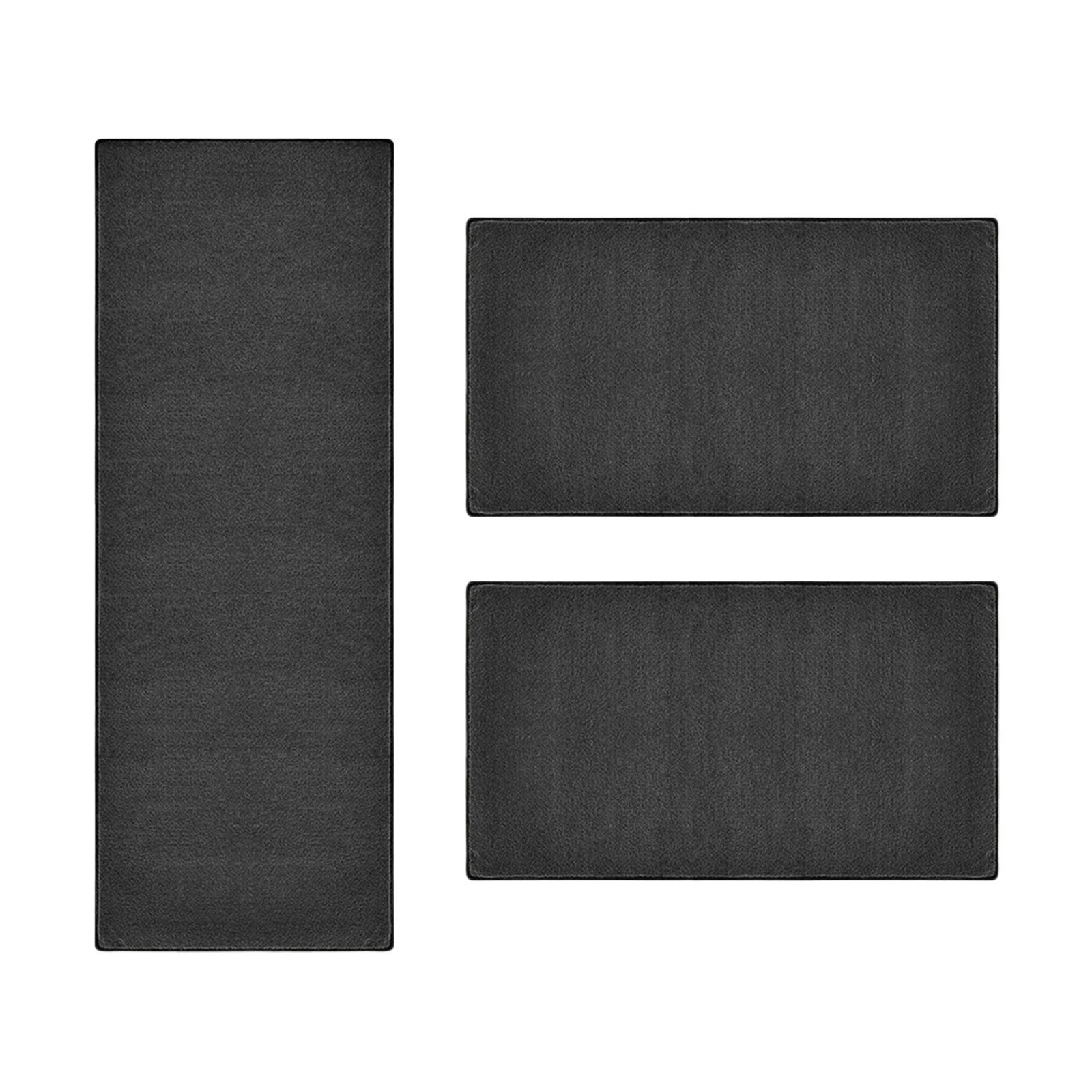 Karat Hochflor-Bettumrandung Fallon, Bettvorleger, ideal im Schlafzimmer, verschiedene Farben, Höhe 8.5 mm, (3-tlg), Velours