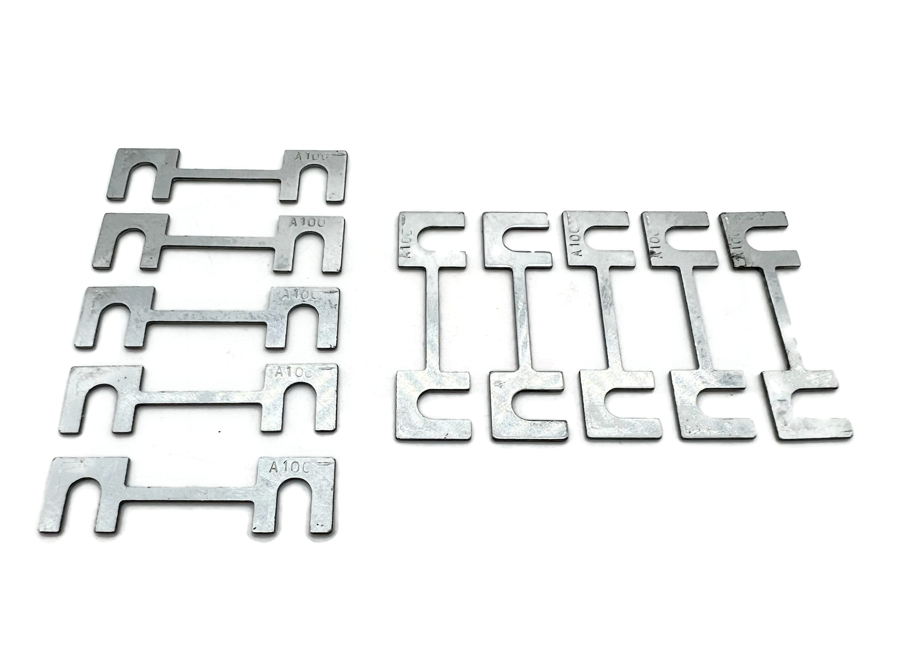 eXODA Sicherungshalter Sicherungsstreifen 100A 10x für Small Schmelzsicherung KFZ, 12V, 2-polig, (5 Sicherungen, 5-St., Set mit 2 Stück), Streifensicherung
