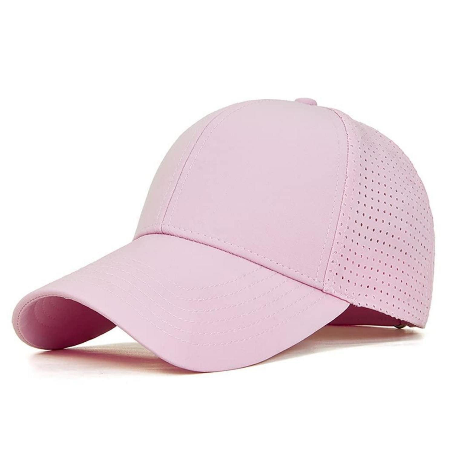 LuxusKollektion Baseball Cap Baseballmütze Herren Damen Mesh Sonnenhut Krempe Einheitsgröße 1 Rosa