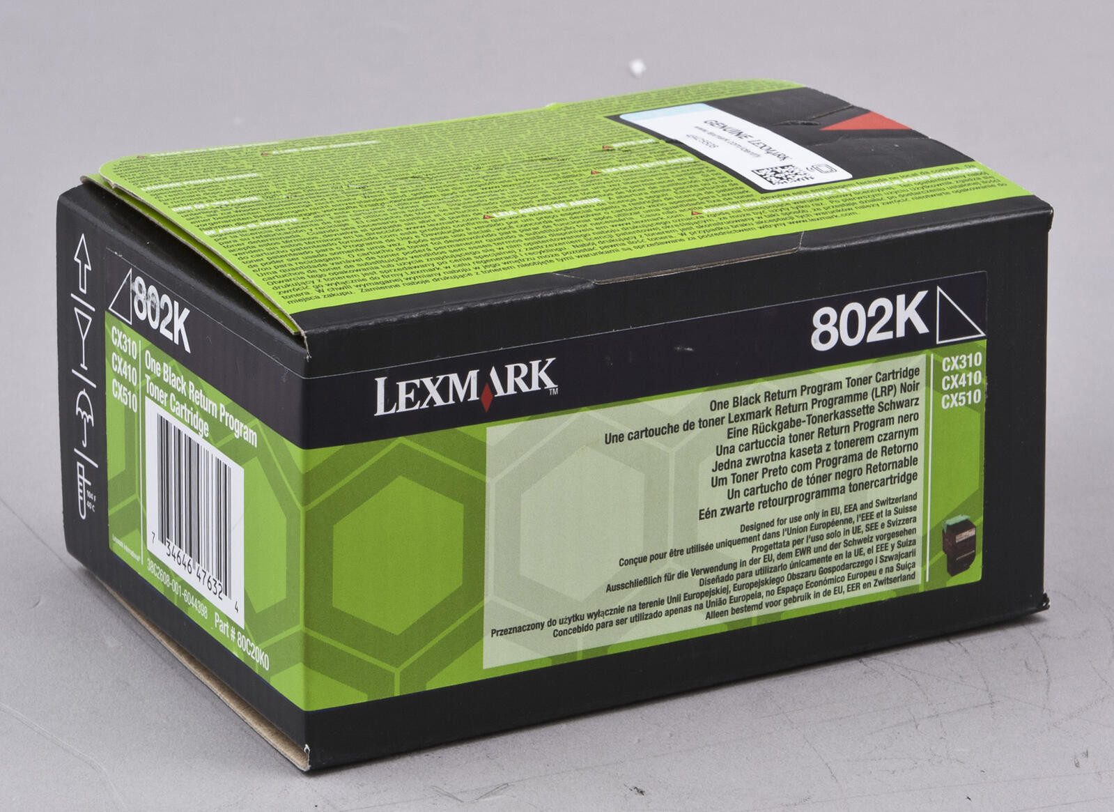 Lexmark Tonerkartusche Lexmark 802K Toner schwarz (80C20K0)