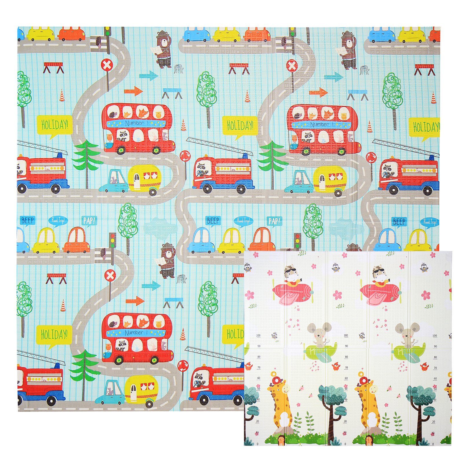 CCLIFE Spielmatte Krabbelmatte Spielmatte Babymatte Faltbar klappbar Wasserdicht, klappbar