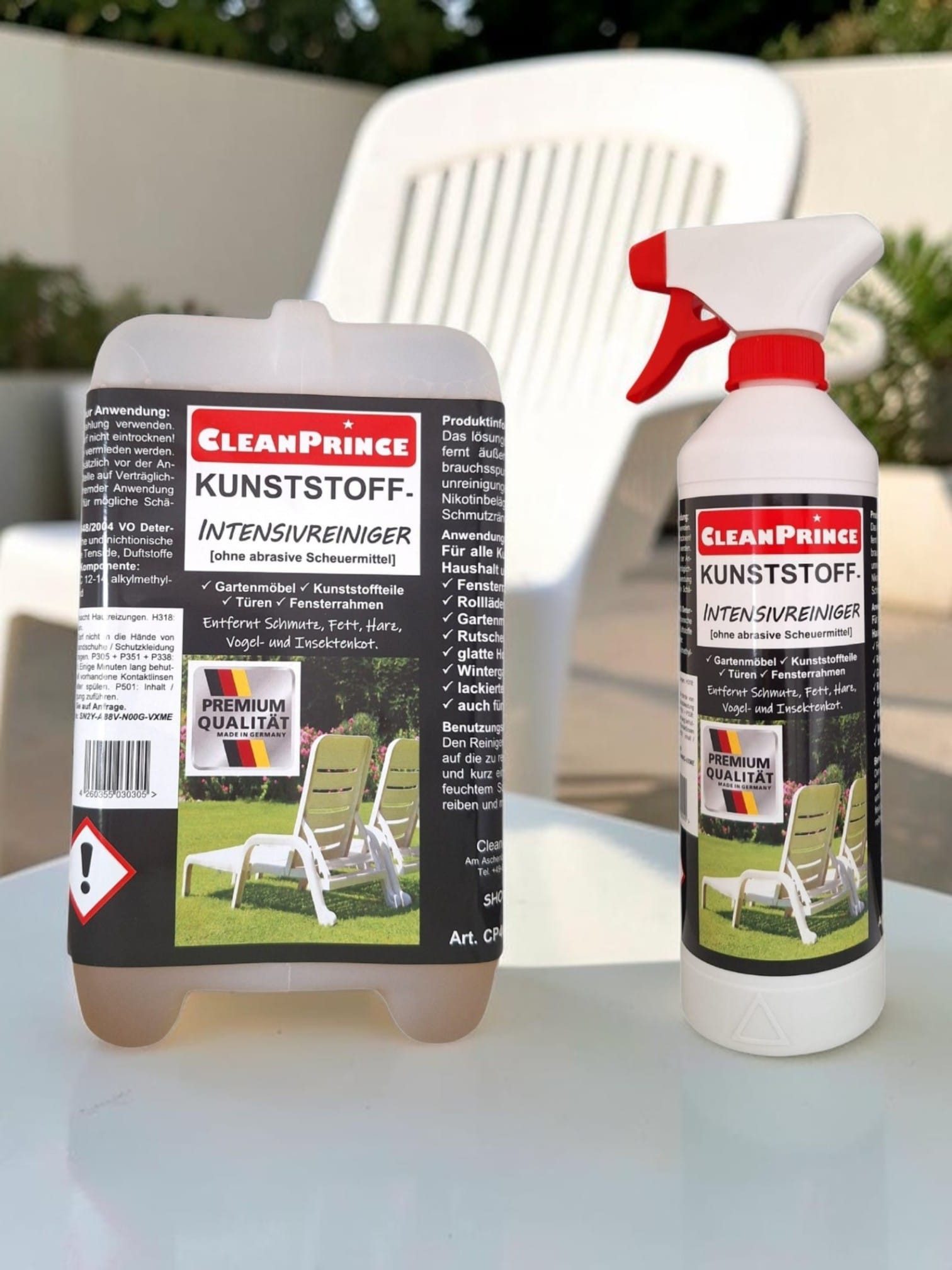 CleanPrince Kunststoff-Intensiv-Reiniger Kunststoffreiniger Kunststoffreiniger (lösungsmittelfrei und materialschonend)