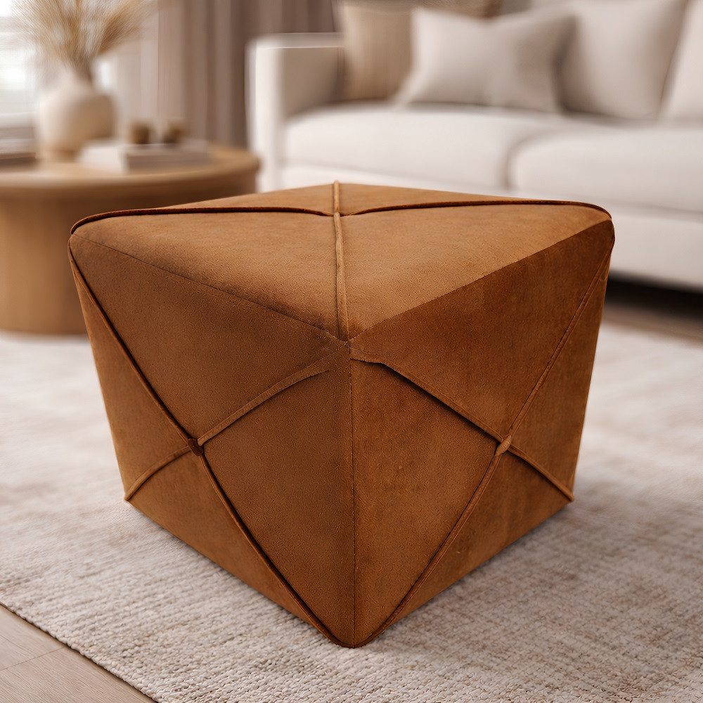 Xlmoebel Hocker Designer Sitzhocker Pouf Hocker Sitzwürfel moderner Fußhocker Sofort (Hocker, 1 St., Hocker), Hergestellt in Europa