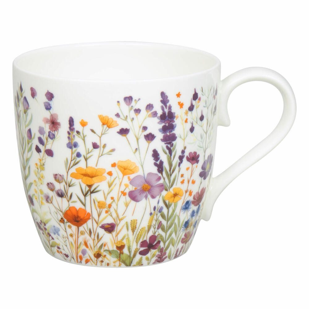 Könitz Becher Blumenwiese, 425 ml, Bone China