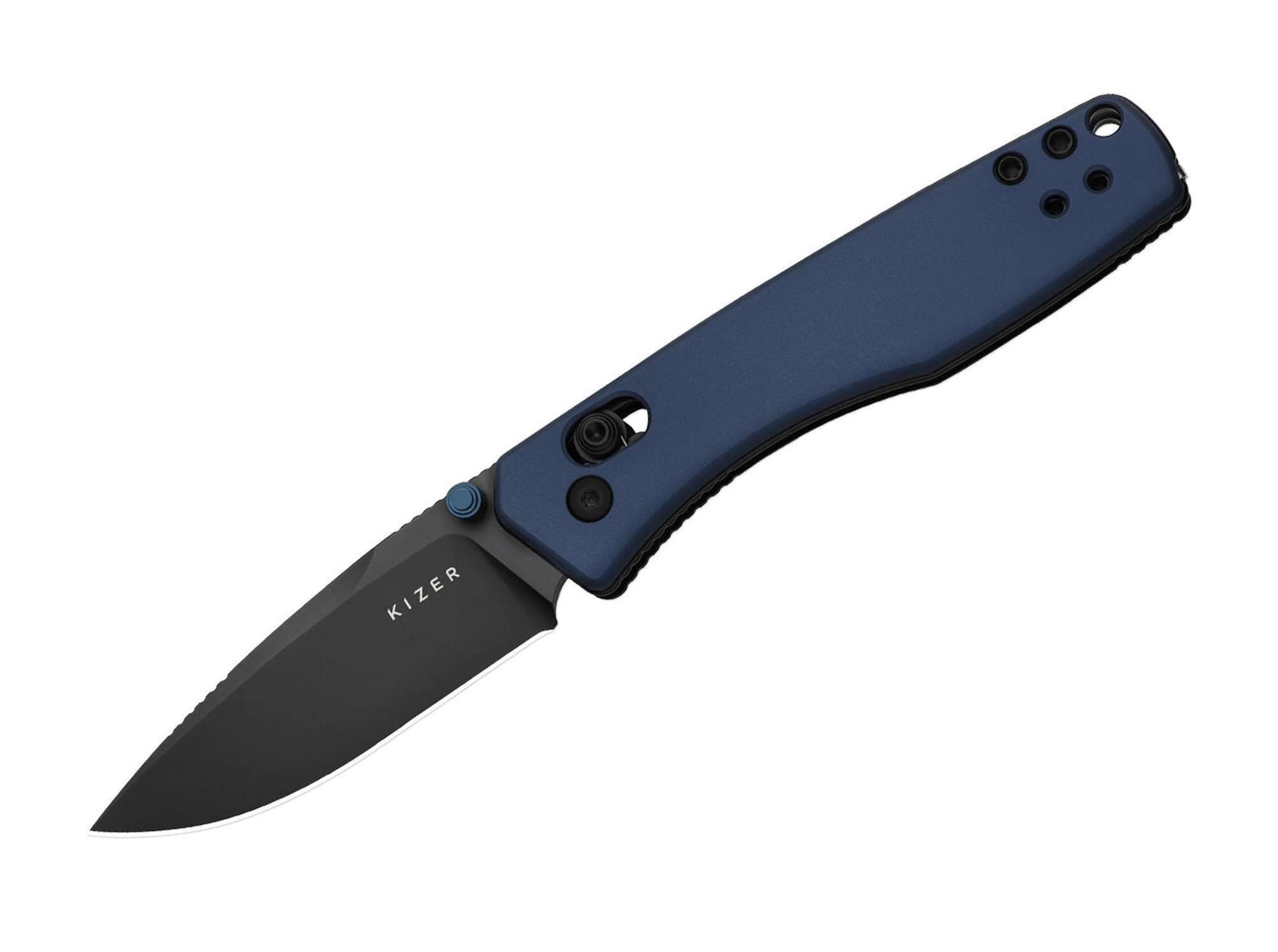 Kizer Taschenmesser Kizer Aegis AEB-L Blue Aluminum DLC
