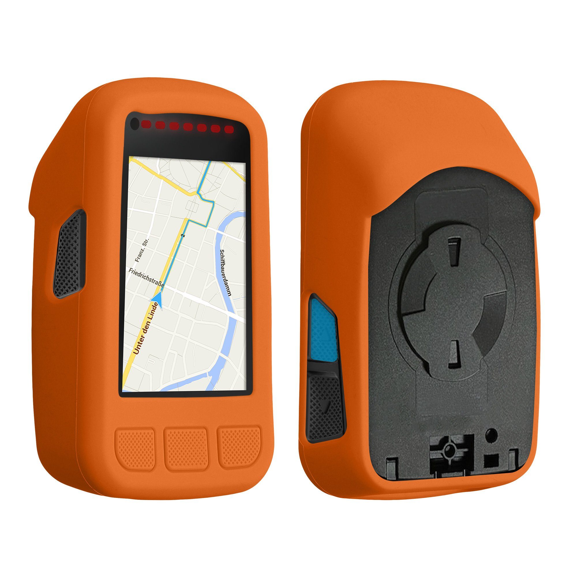 kwmobile Backcover Hülle für Wahoo Elemnt Bolt V2, Silikon GPS Fahrrad Case Schutzhülle