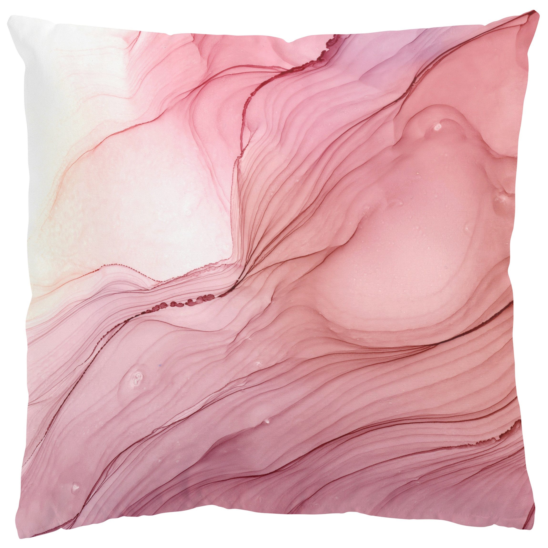 Bilderdepot24 Dekokissen drinnen Kissenhülle/ Sofakissen/ Zierkissen Kissenhülle rot mit Motiv, Bezug mit / ohne Füllung Zierkissen Outdoor Sofa Bett