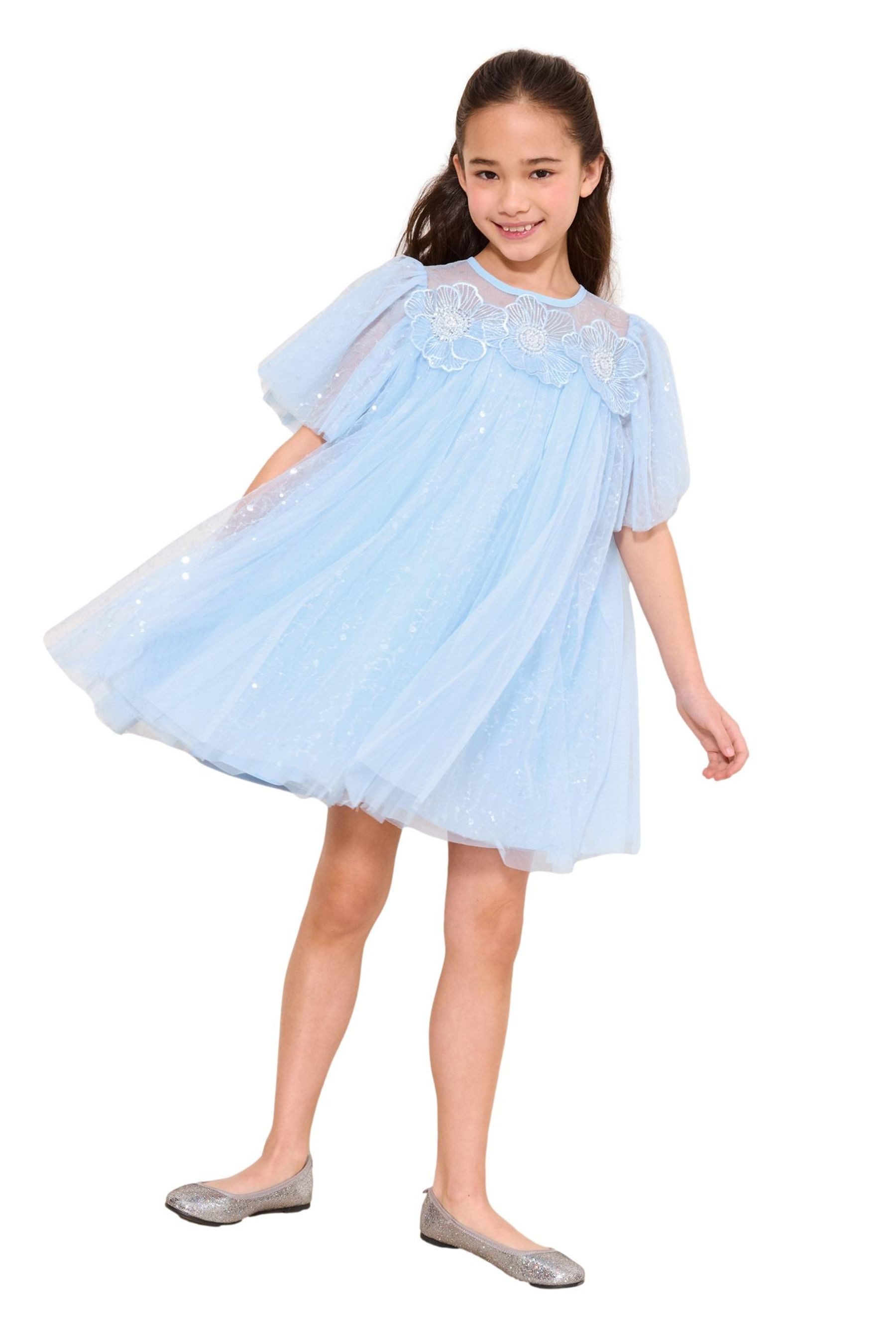 Partykleid Lipsy festliches Etuikleid mit Tüll und Pailletten