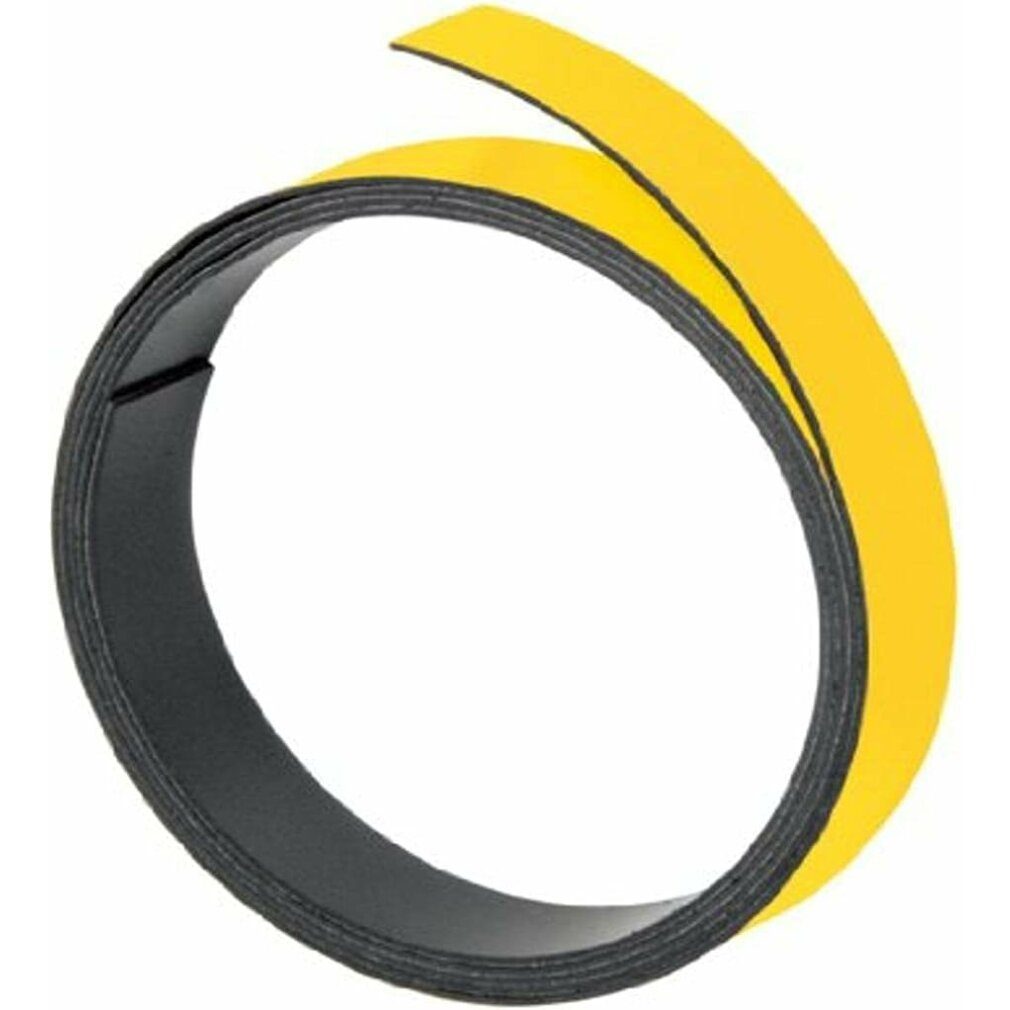 FRANKEN Klebeband Magnetband gelb 1,5 x 100,0 cm