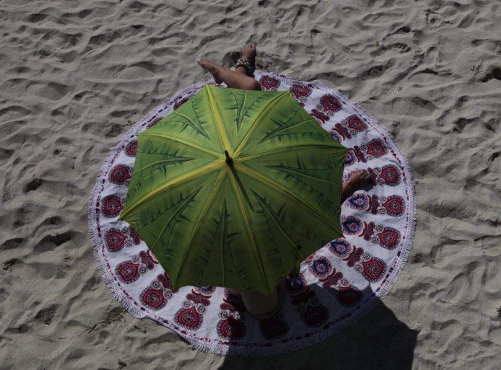 Damen Regenschirme von Lilienfeld Taschenregenschirm VON LILIENFELD Regenschirm Taschenschirm Palme Windfest Auf-Automatik Stabi