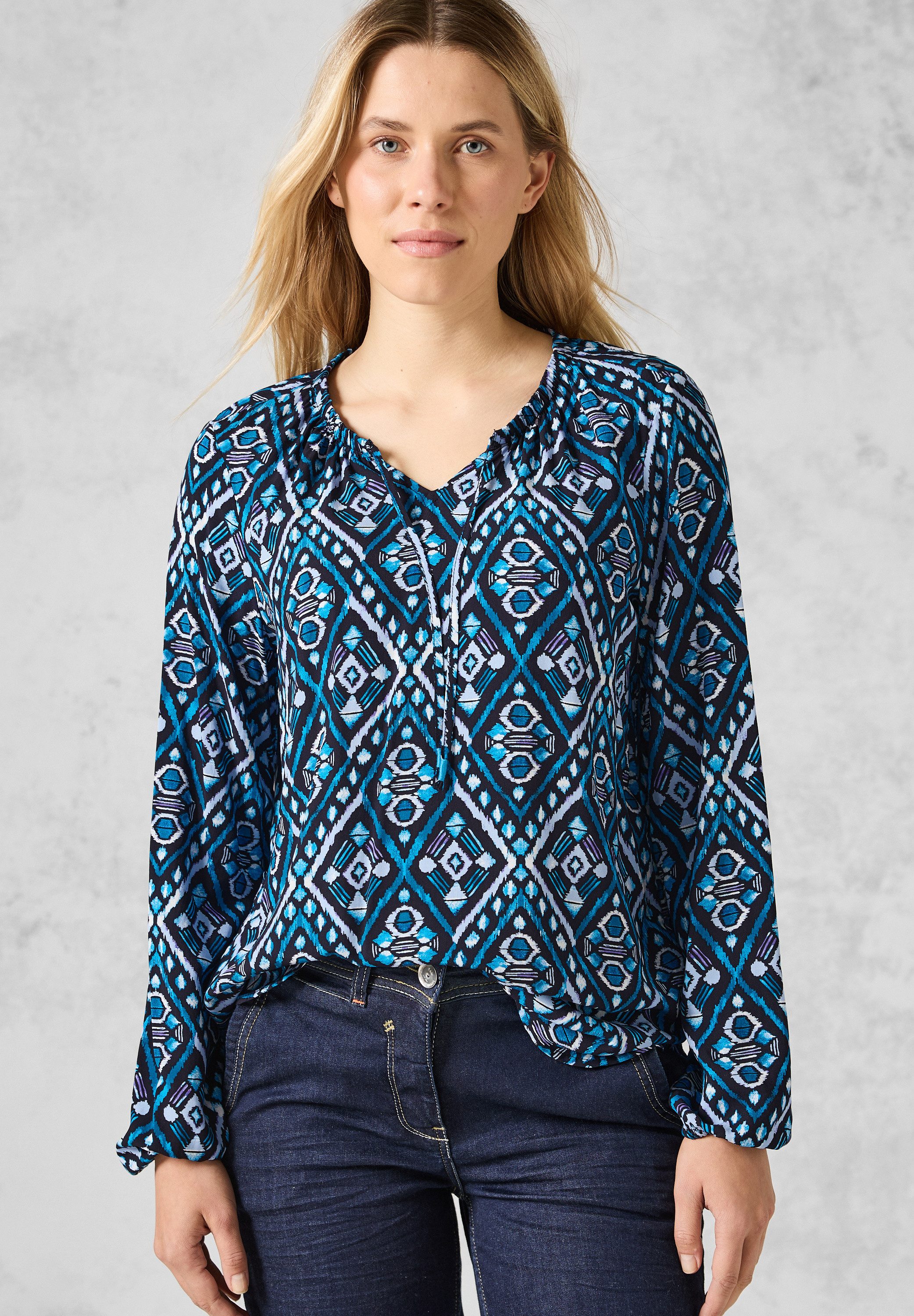 CECIL Langarmbluse aus softer Viskose