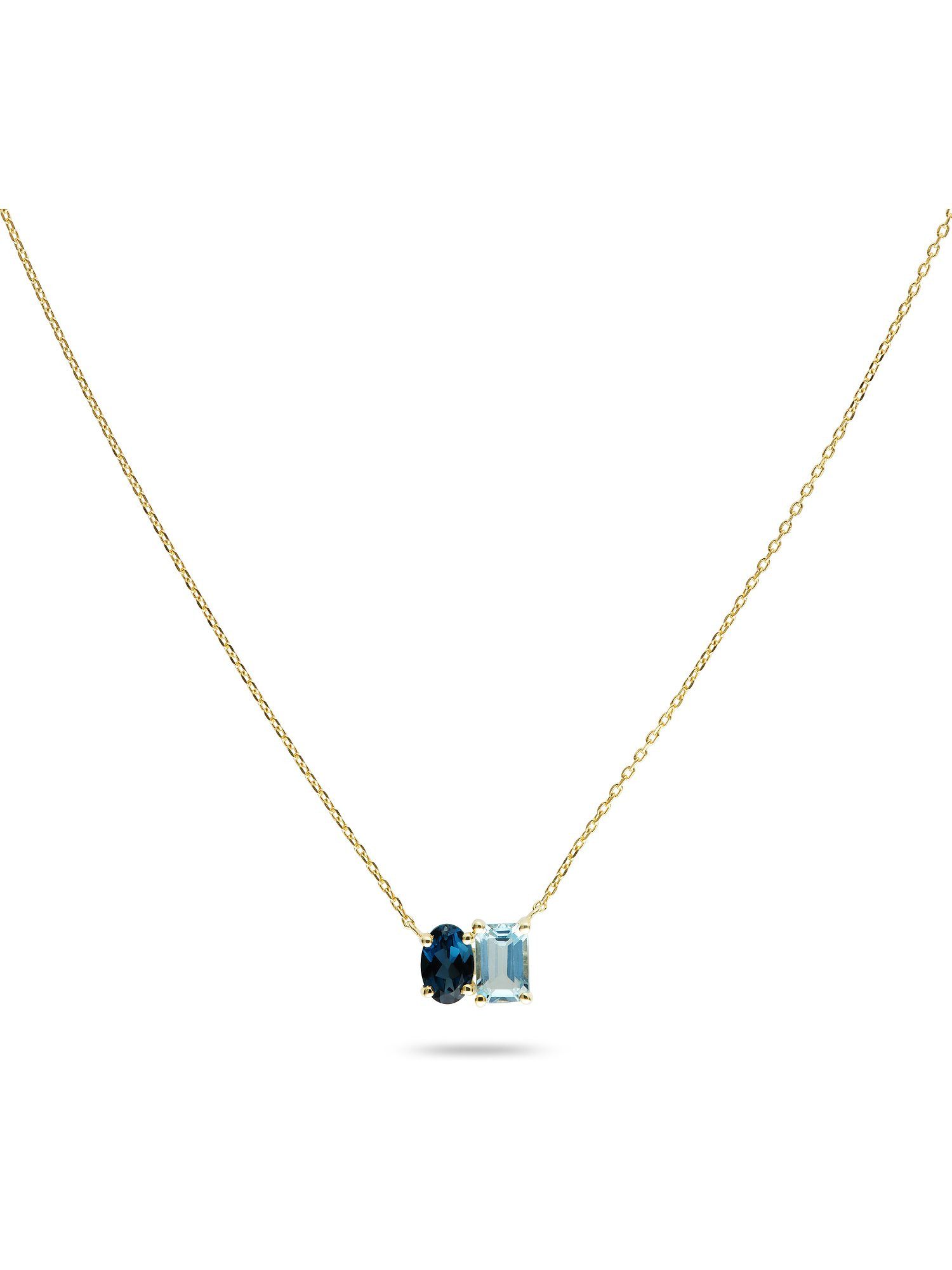 CHRIST Collier CHRIST Damen-Kette 585er Gelbgold 1 Topas