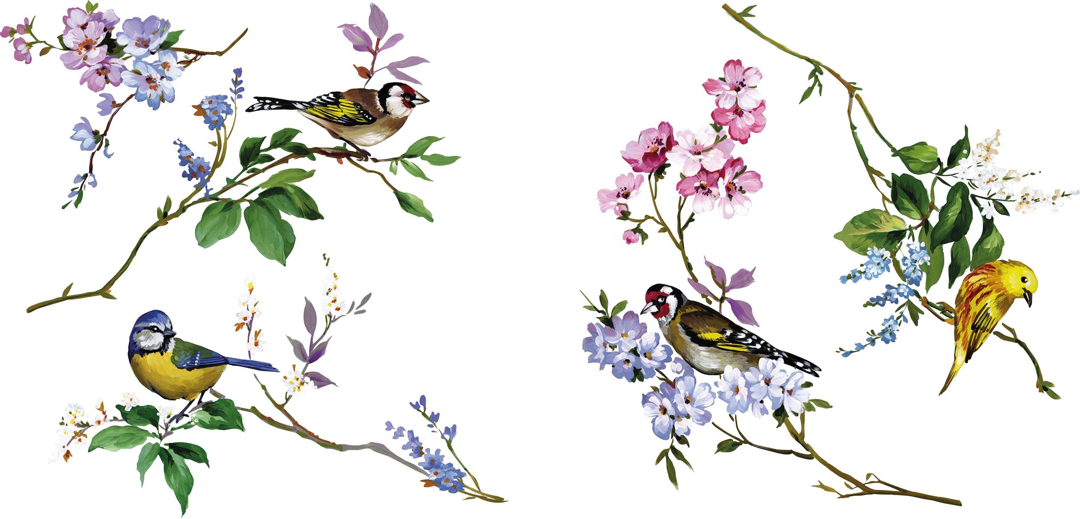 Komar Fensterbild Wedding Birds, 31x31 cm (Breite x Höhe), selbsthaftend günstig online kaufen