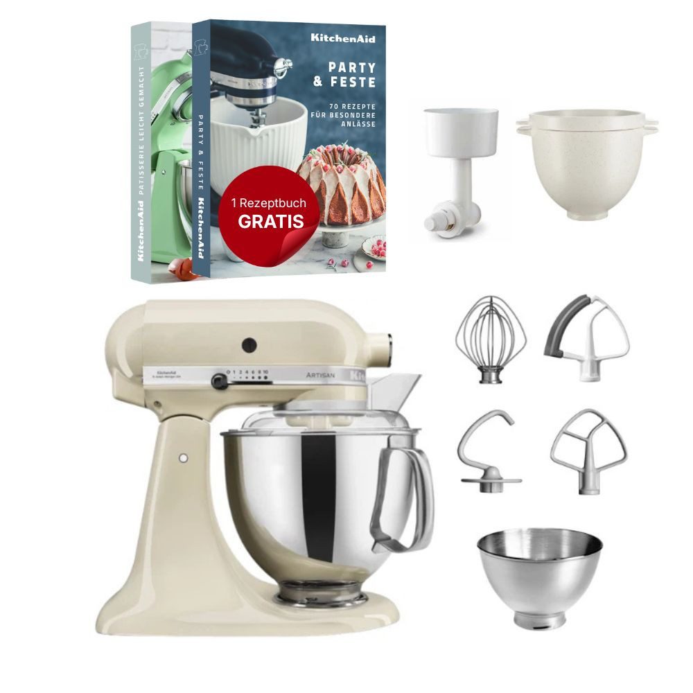 KitchenAid Küchenmaschine KitchenAid 4,8 L 5KSM175 Kuechenmaschine Breadlover Set