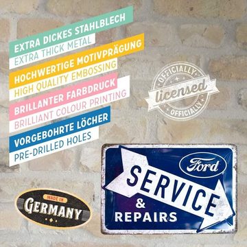 Nostalgic-Art Metallschild Blechschild 20 x 30cm - Ford - Ford - Service & Repairs