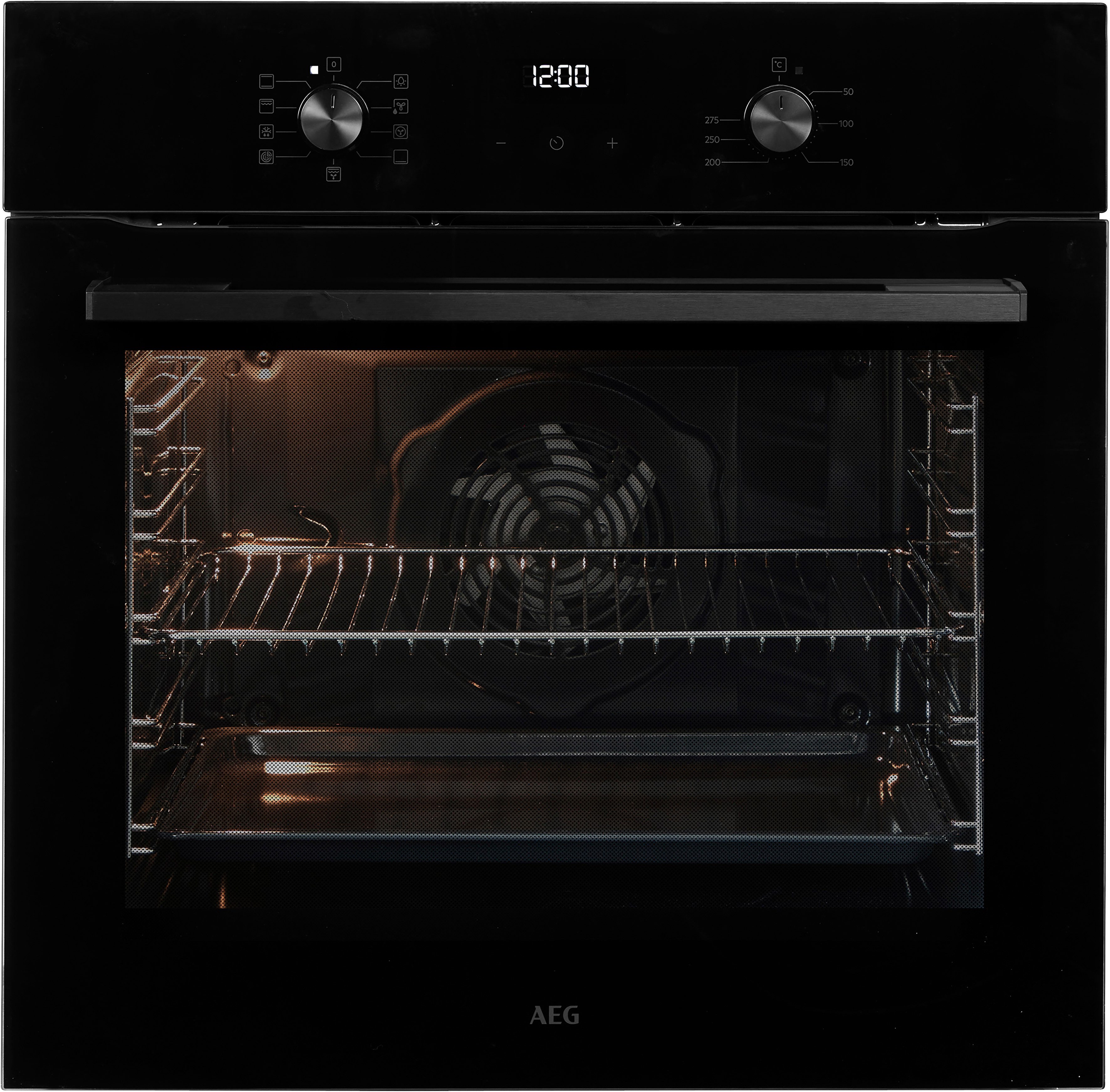 AEG Backofen-Set HH24BSIB, Aqua Clean, Induktionskochfeld mit 14 Leistungsstufen, autarker Backofen