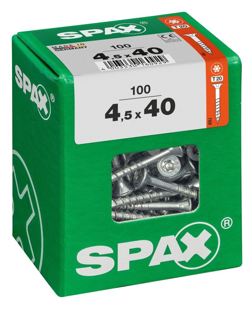 Spax TX mm Holzbauschraube 4.5 20 x 40 Senkkopf Universalschrauben SPAX