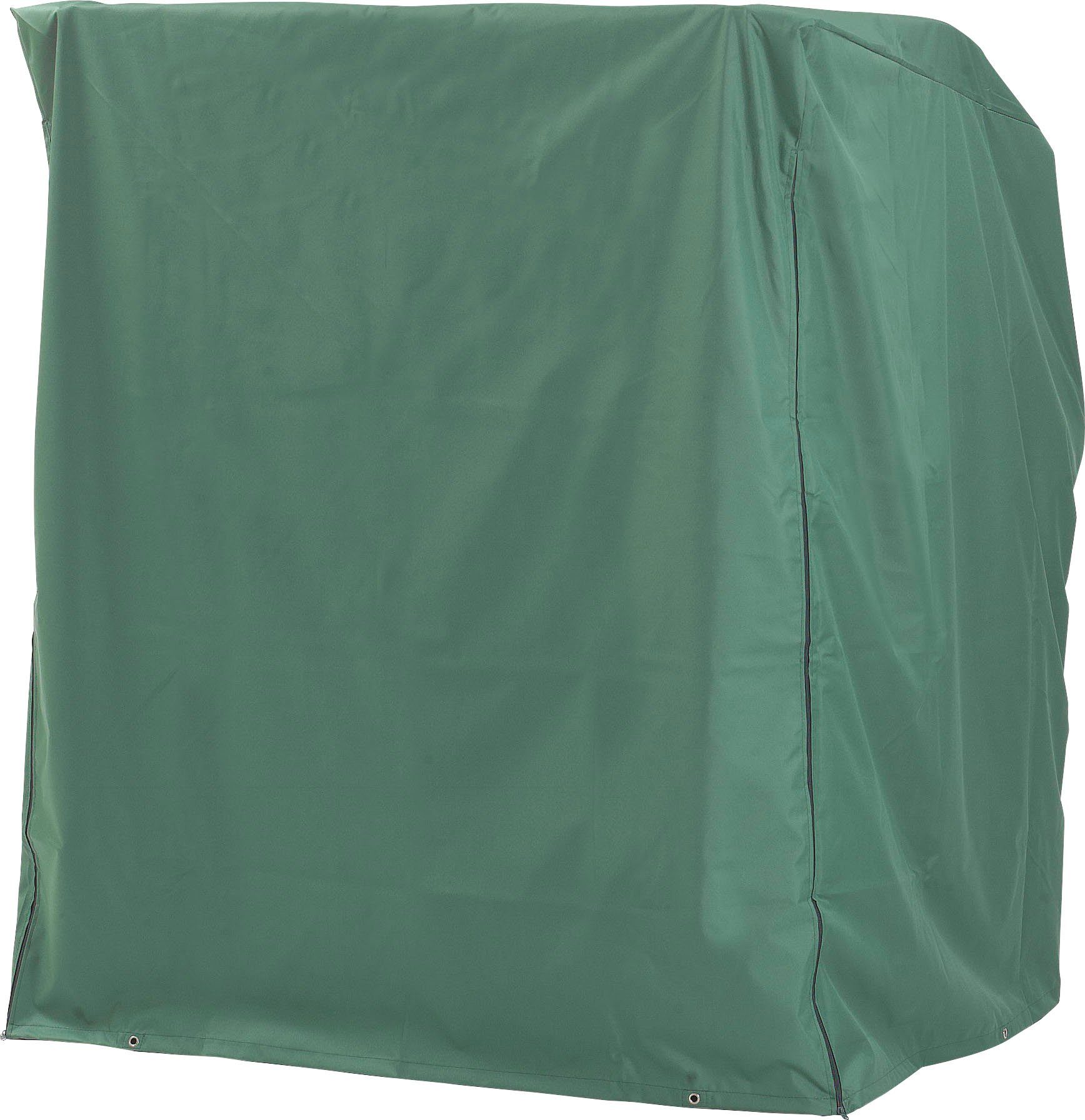 SunnySmart Strandkorb-Schutzhülle, 2-Sitzer XL grün,mittelschwere  Ausführung,ca.BxLxH: 155x105x160 cm | Strandkorb-Schutzhüllen