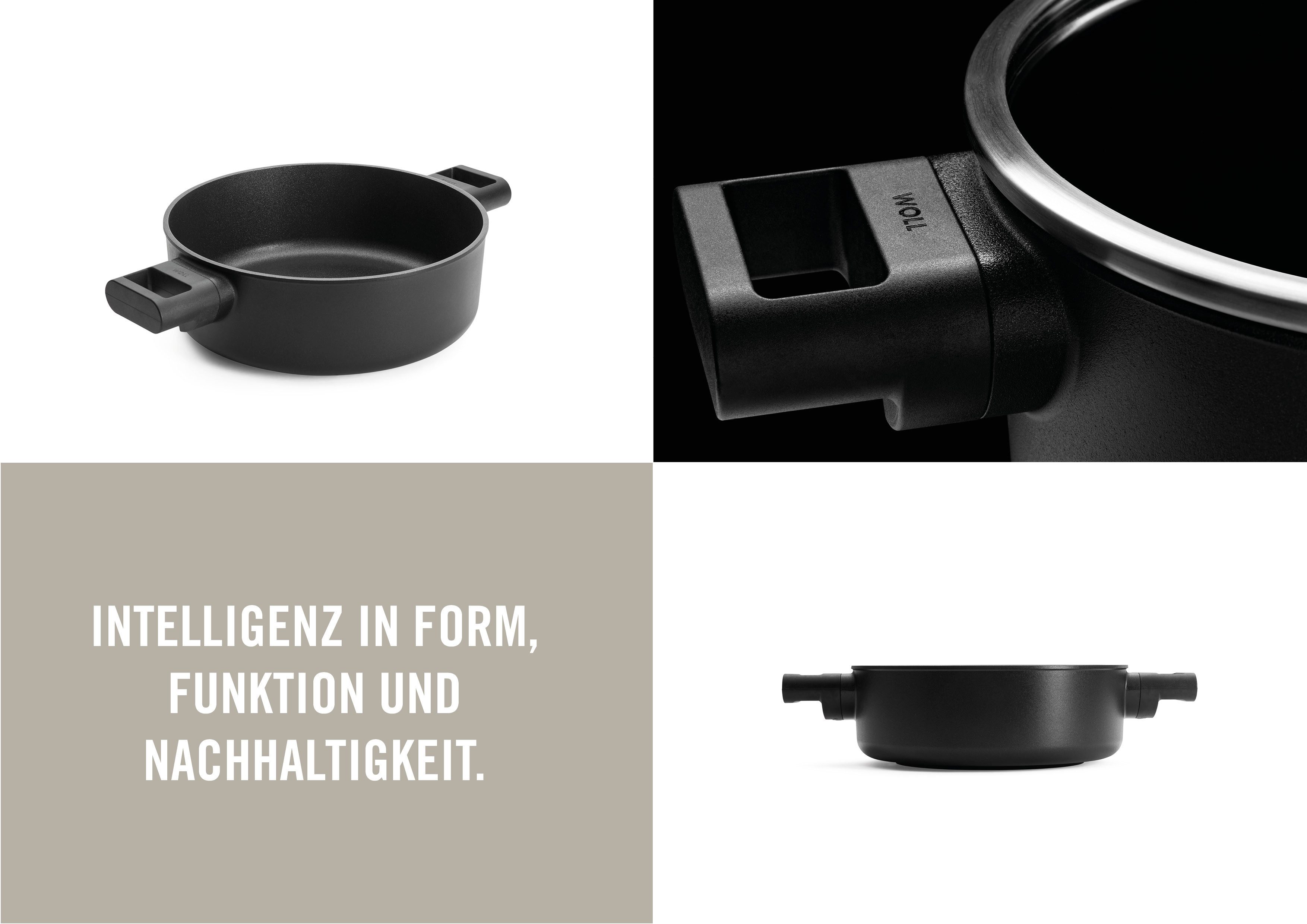 WOLL MADE IN GERMANY Kasserolle Eco Logic QXR, Aluminiumguss (1-tlg)