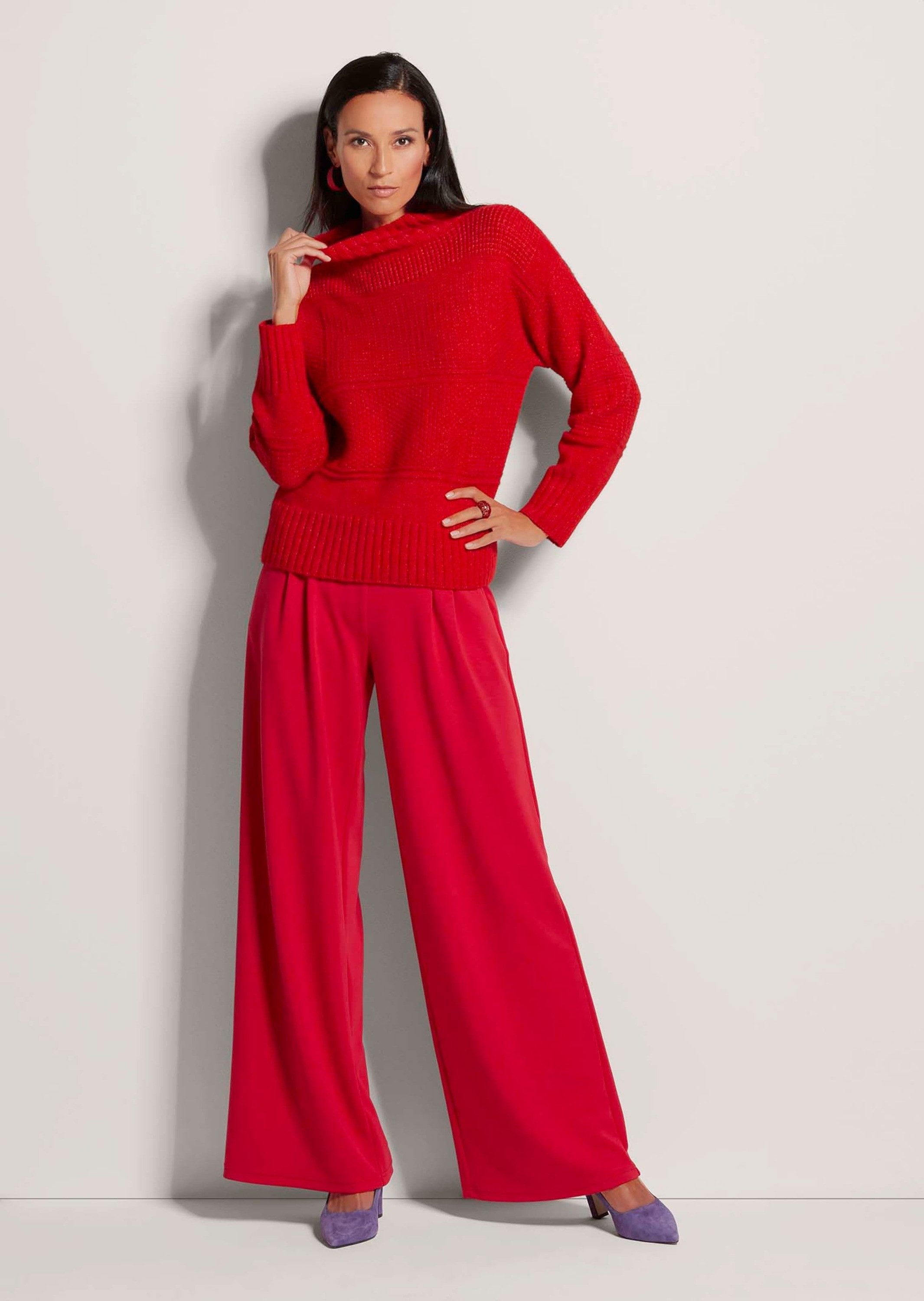 MADELEINE Strickpullover Stehkragen-Pullover günstig online kaufen