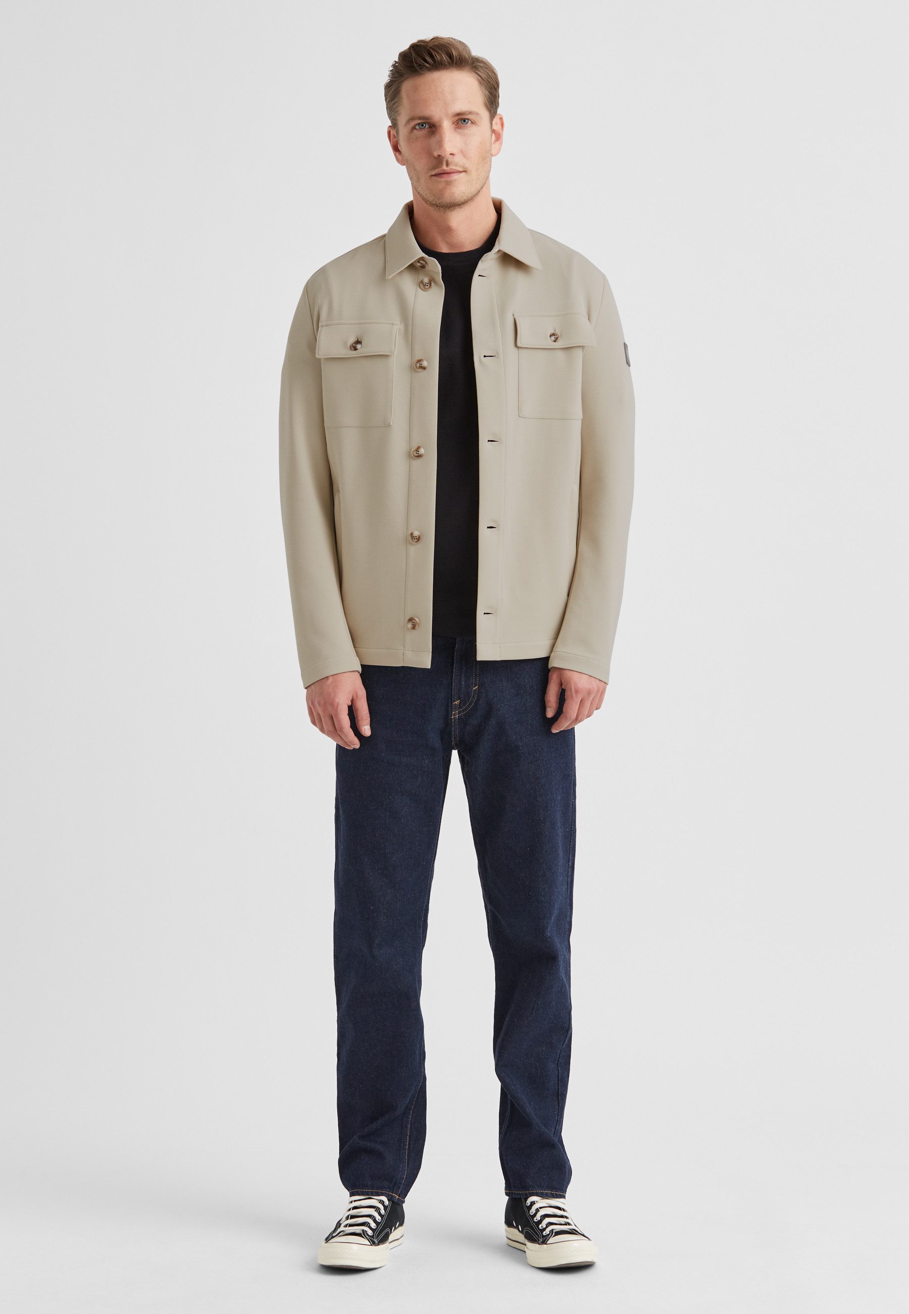 Milestone Hemdjacke MSOhio Herren Overshirt Übergangsjacke klassisch mit Lo günstig online kaufen