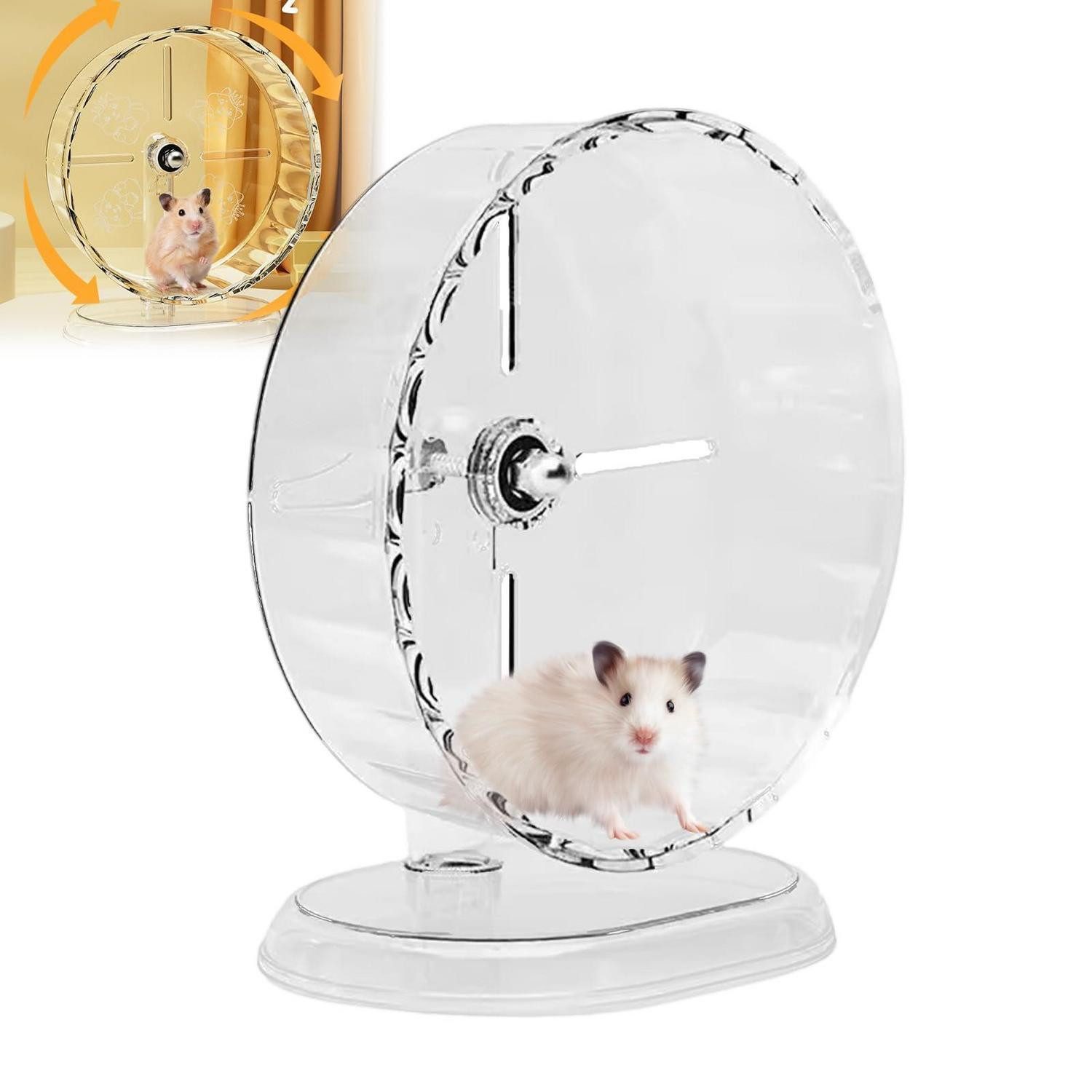 LuxusKollektion Tierlaufrad Hamsterrad 24cm Leise Höhenverstellbar