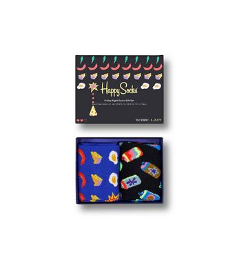 Happy Socks Kurzsocken Unisex Socken, 2er Pack - Geschenkbox, Farbmix