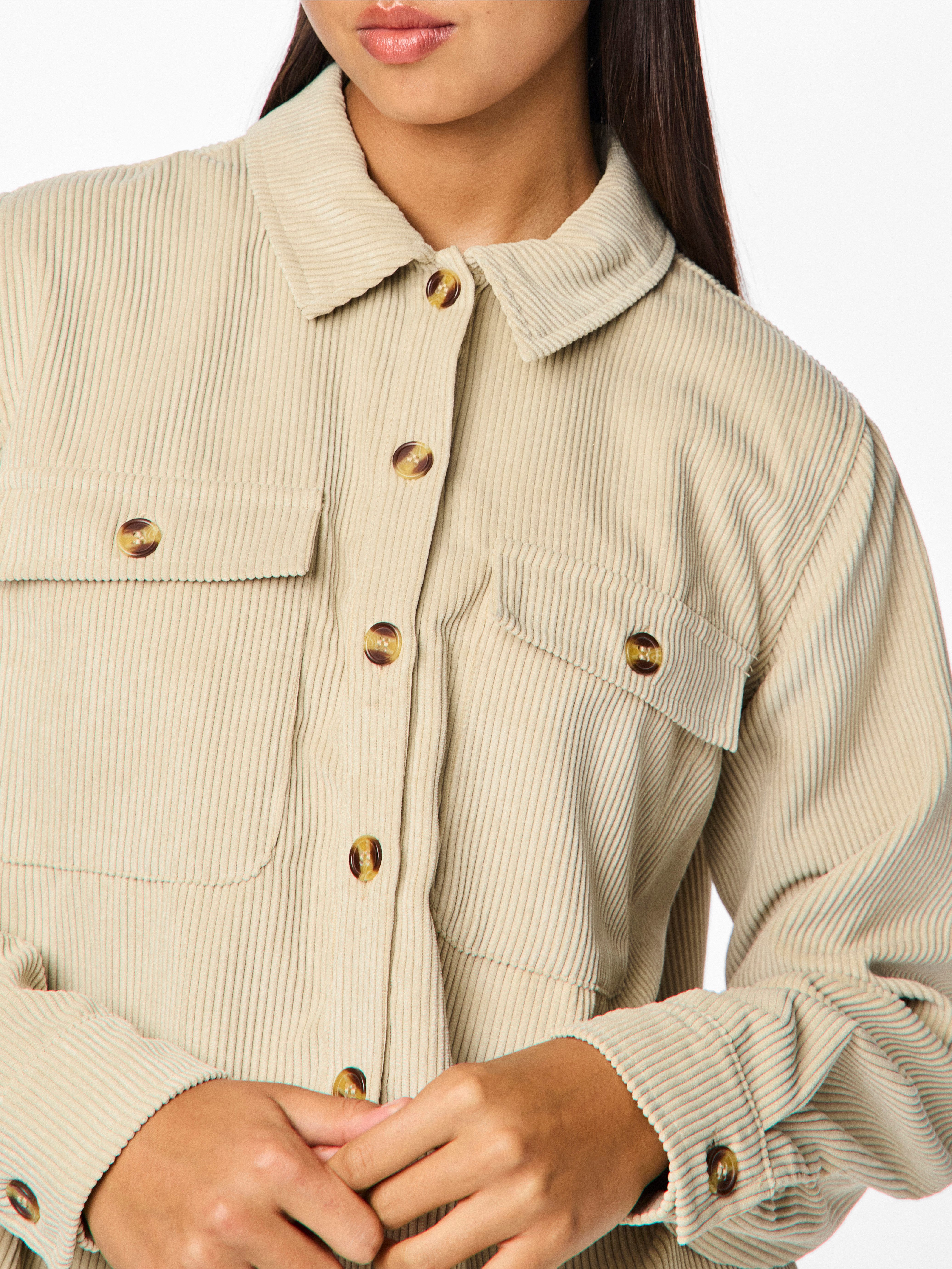 pieces Hemdbluse PCEFFI LS SHIRT WVN NOOS Materialmix, loose fit günstig online kaufen