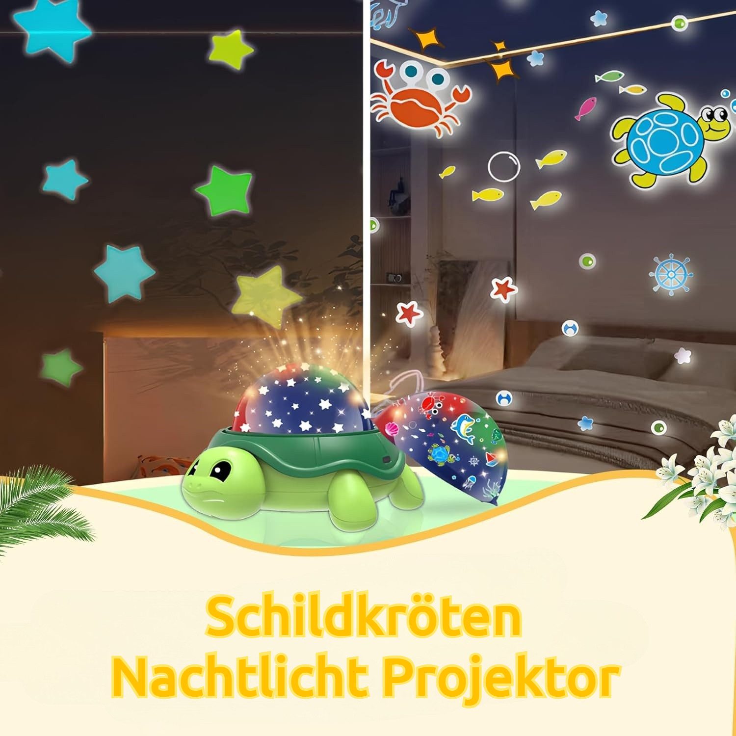 QUBEBU LED Dekoobjekt LED Dekolicht Dynamisch Ozean Sternenhimmel Projektio günstig online kaufen