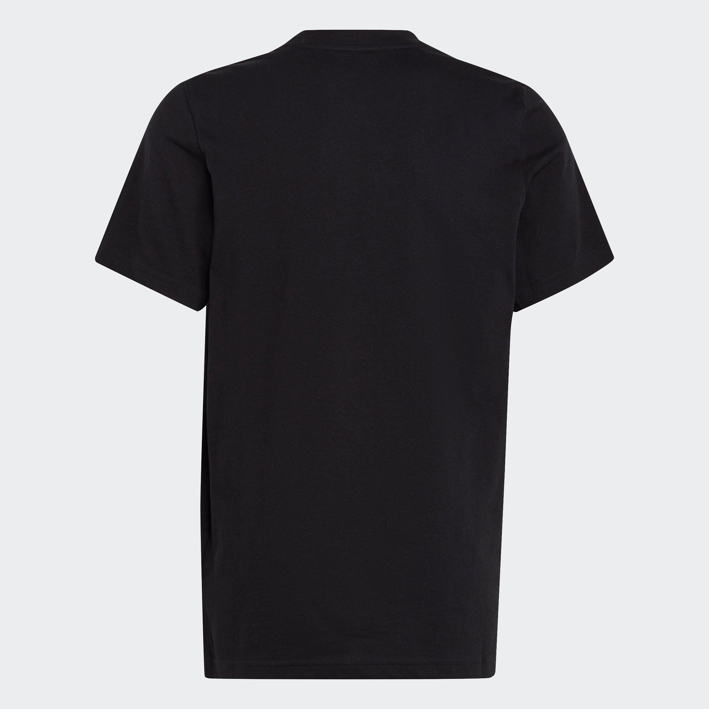 adidas Sportswear T-Shirt ESSENTIALS SMALL COTTON Black White LOGO 