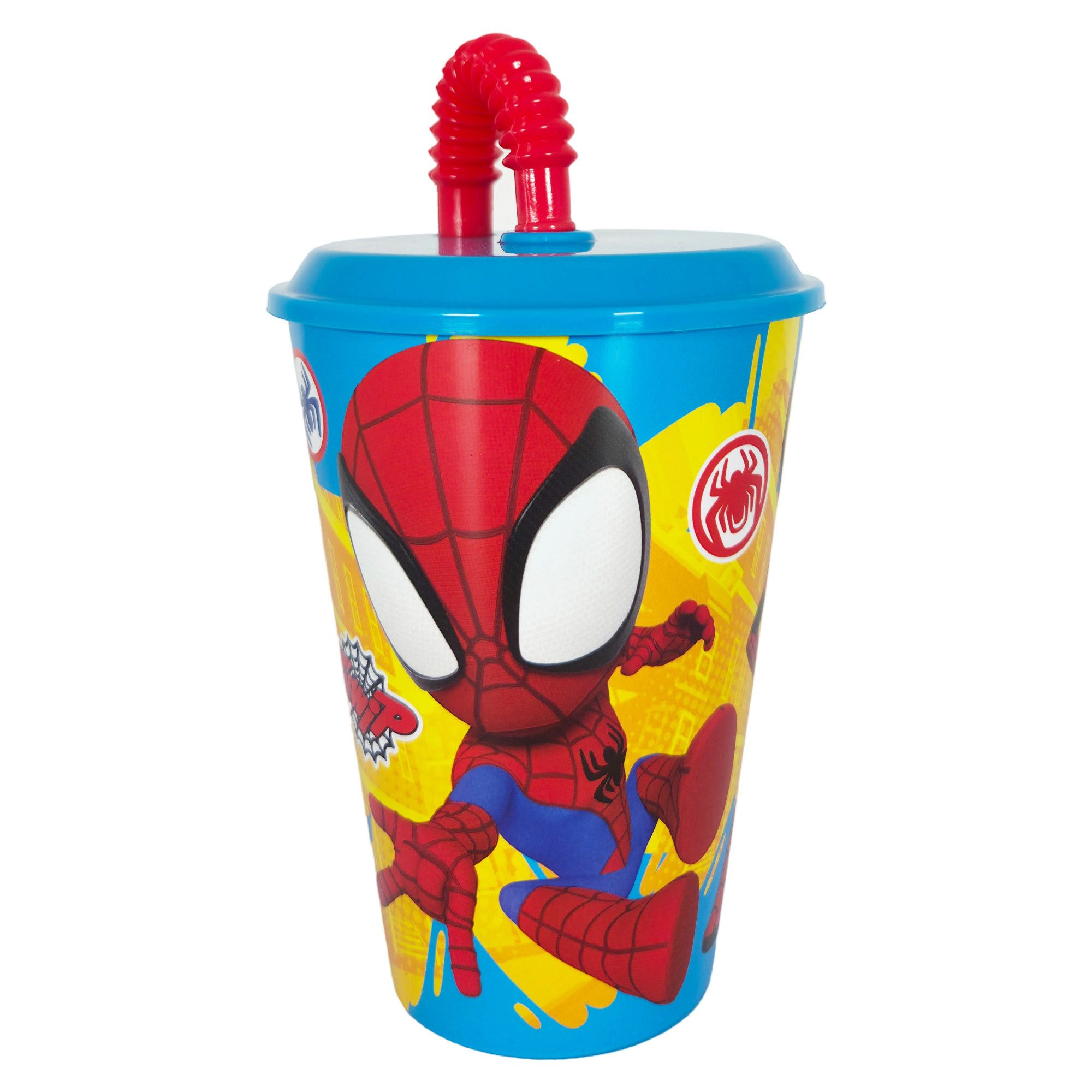 MARVEL Kinderbecher Marvel Spiderman Spidey Gwen Miles Kinder Trinkbecher 430 ml