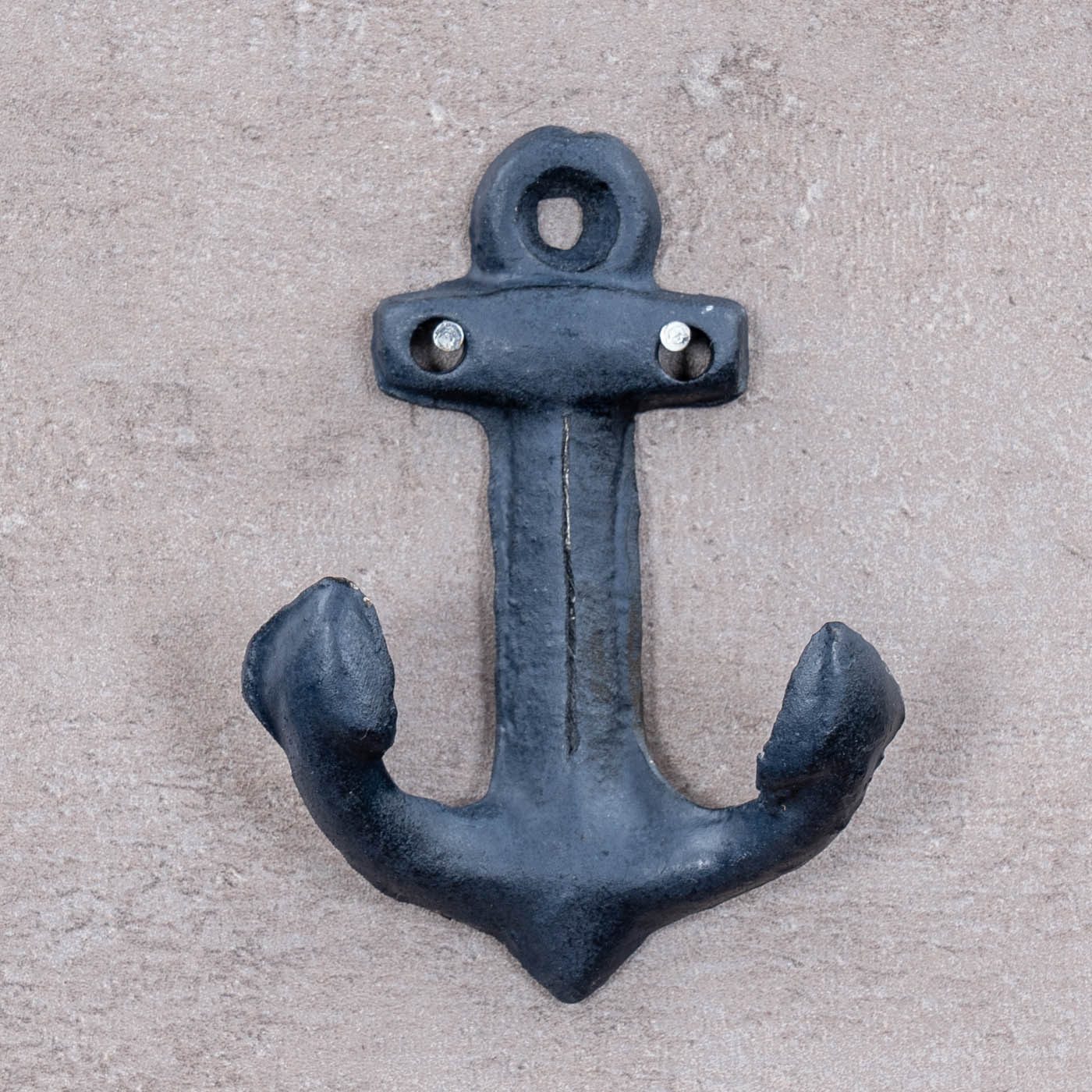 Levandeo® Garderobenhaken, 3er Set Anker Wandhaken Blau Weiß Metall Garderobenhaken Maritime