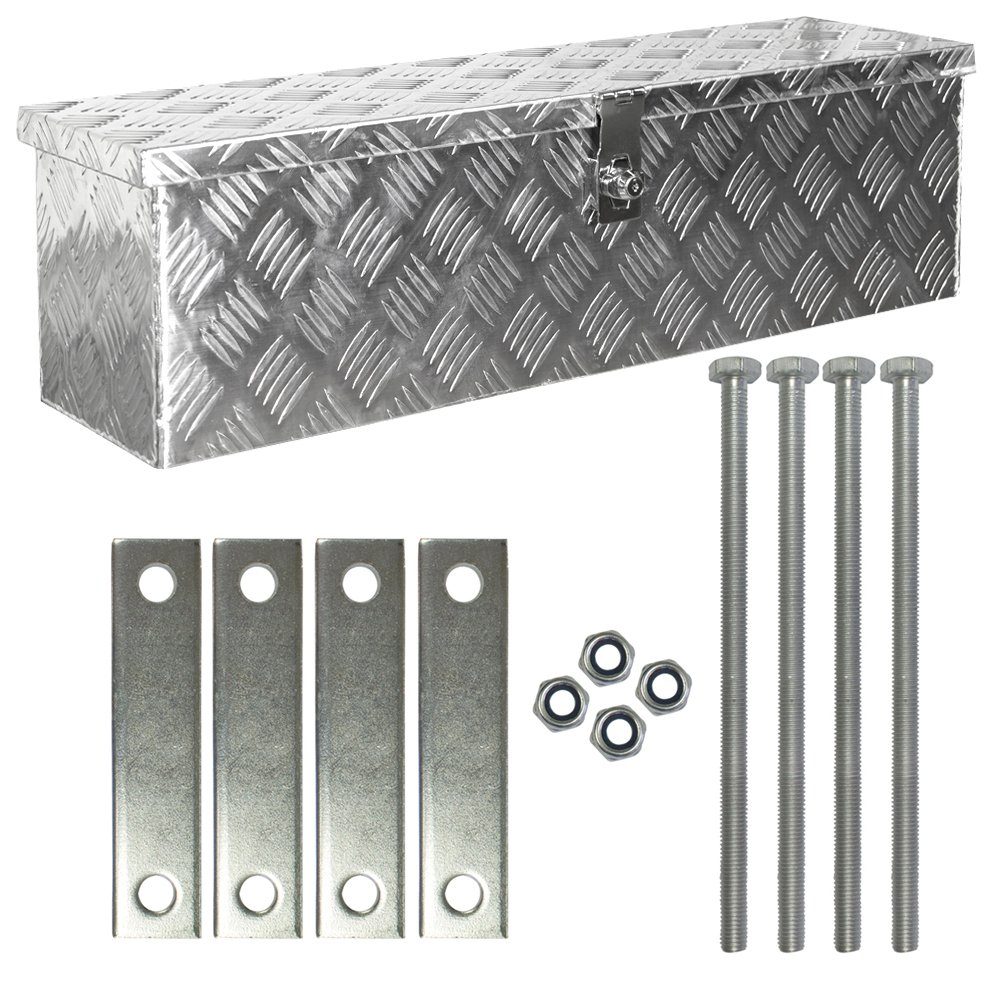 Anhänger-Deichselbox Truckbox Deichselkasten D035 inkl. Montagesatz Aluminium Deichselbox