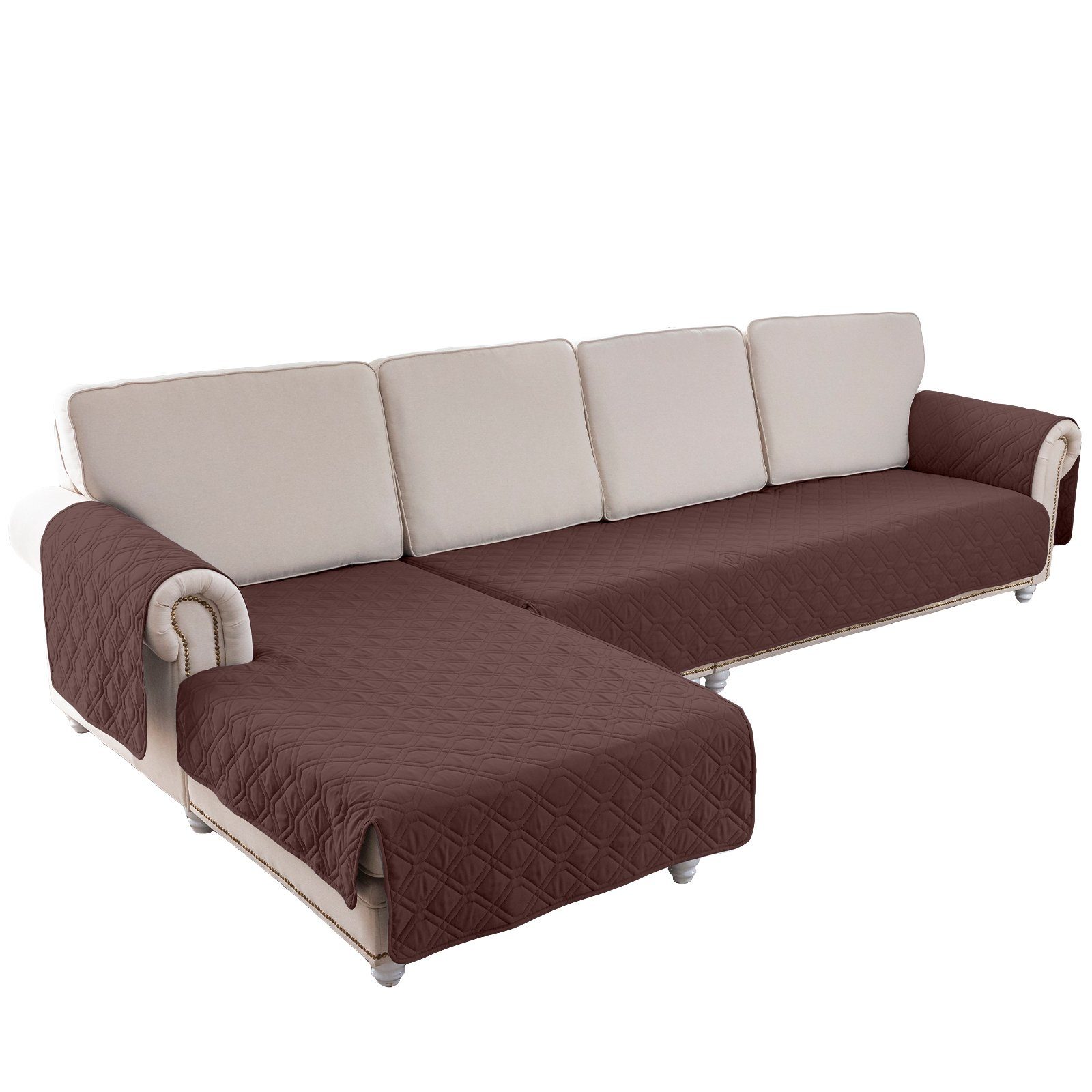 Jibenhome Sofabezug 100% Wasserdicht Sofabezüge L-Form, 2 Stück Couchüberzü günstig online kaufen