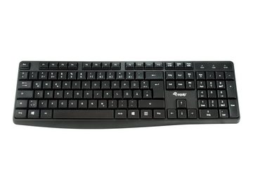 DIGITAL DATA EQUIP Kabelgebundenes USB Keyboard, schwarz, Deutsch USB-Tastatur