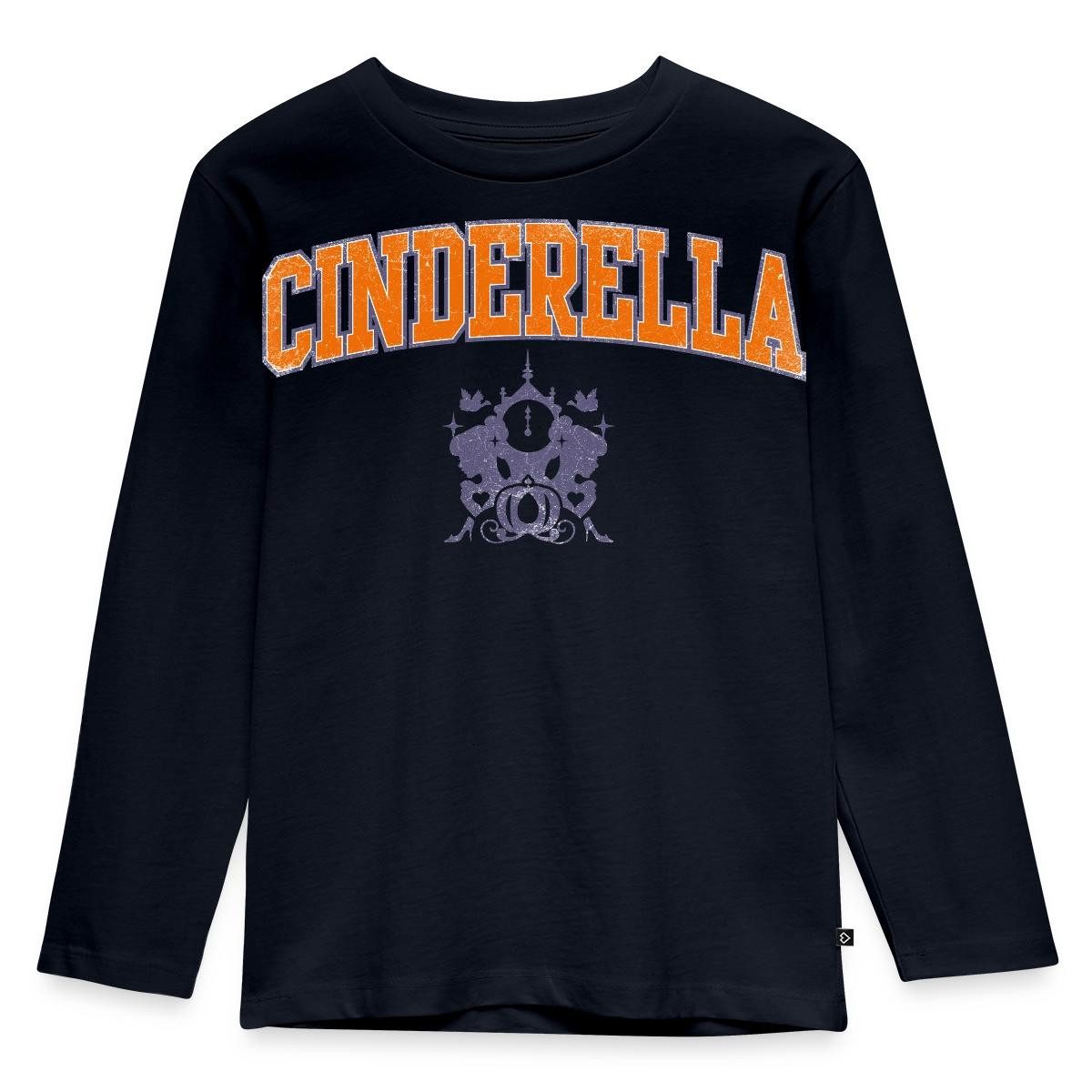Spreadshirt T-Shirt Cinderella Schriftzug Mit Emblem Kinder Premium Langarmshirt (1-tlg)