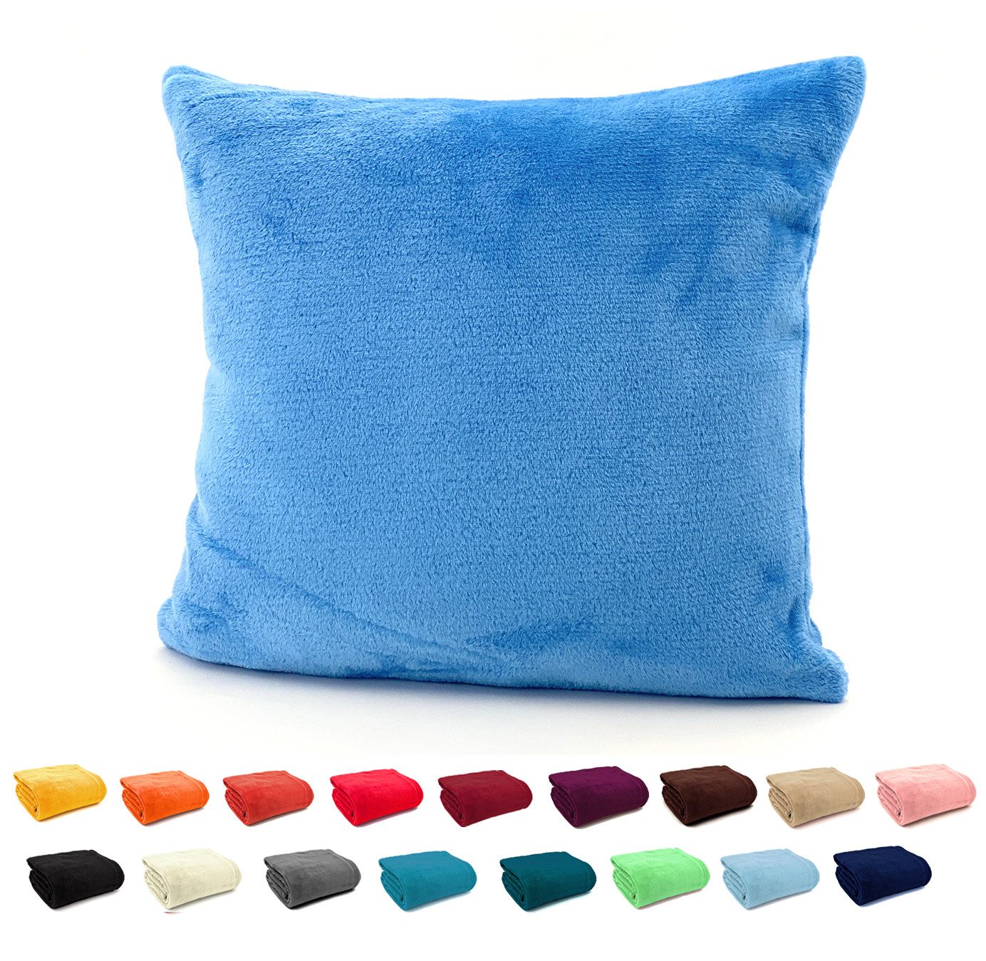 heimtexland Dekokissen Flanell Soft Kuschelkissen Plüsch Kissenbezug, super günstig online kaufen