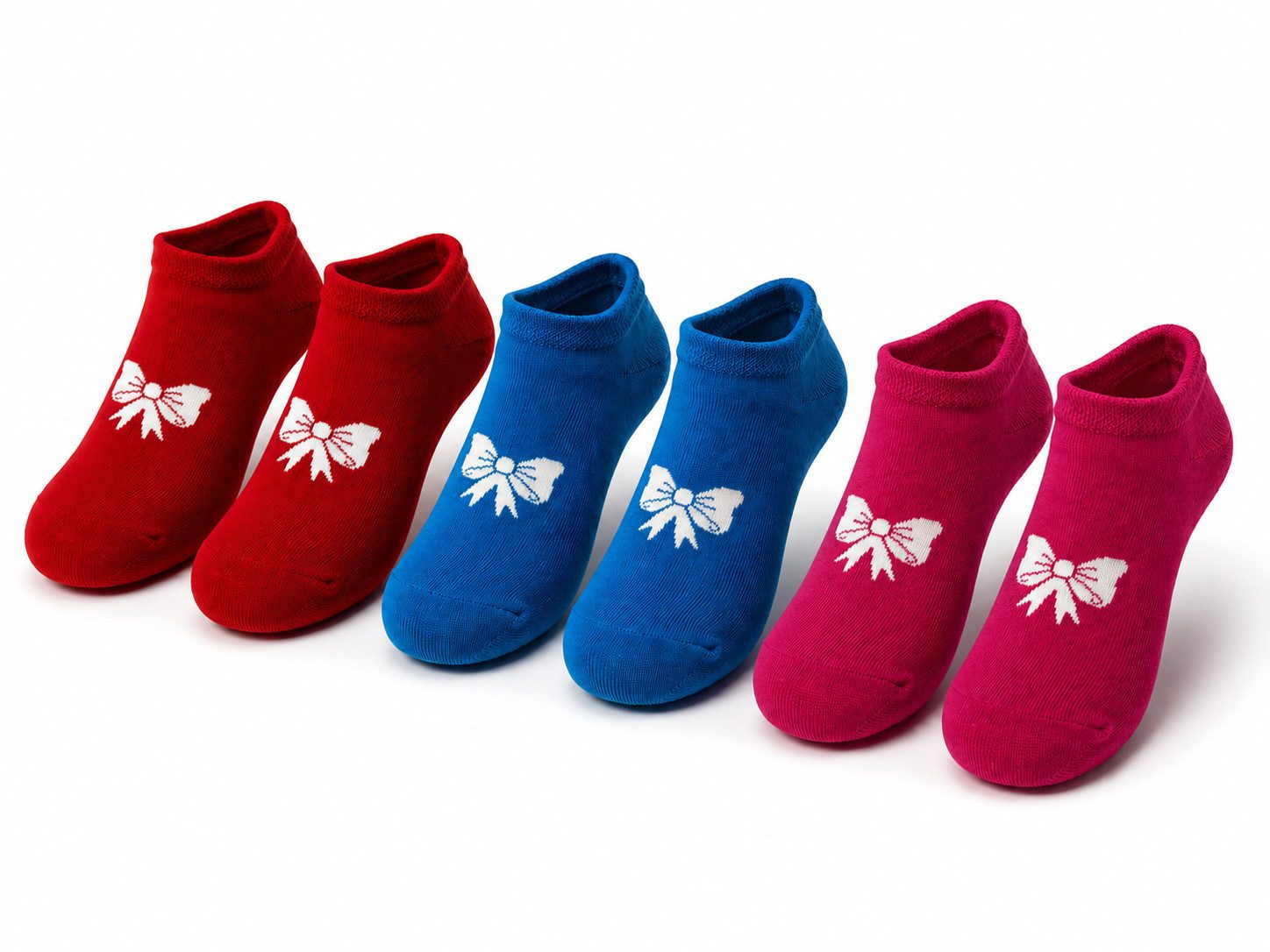 Riese Sneakersocken Socks for Kids (Packung, 3er Pack) mit eingestrickten Schleifen