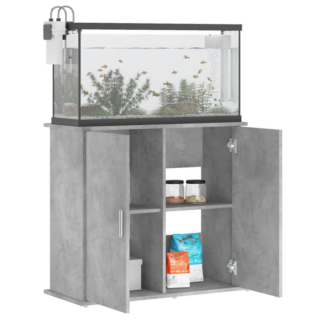 vidaXL Aquariumunterschrank Aquariumständer Betongrau 81x36x73 cm günstig online kaufen