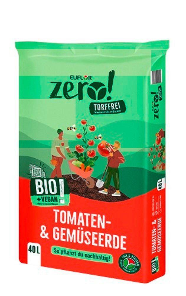 Euflor BioErde Euflor Zero! Bio Tomaten und Gemüseerde 40 Liter