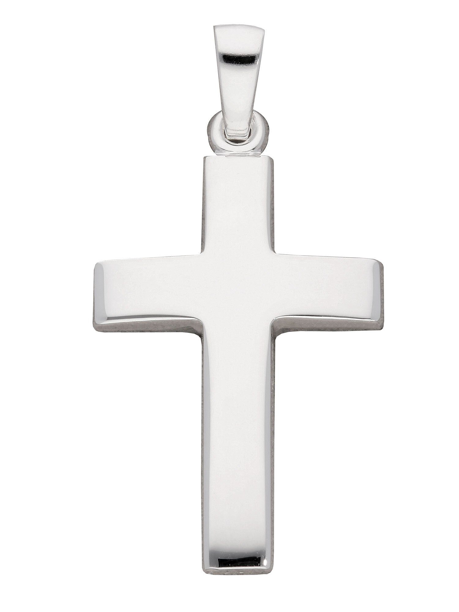 Adelia´s Kettenanhänger 925 Silber Kreuz Anhänger, Silberschmuck für Damen  & Herren, Maße - Breite 13,4 mm - Höhe 20 mm