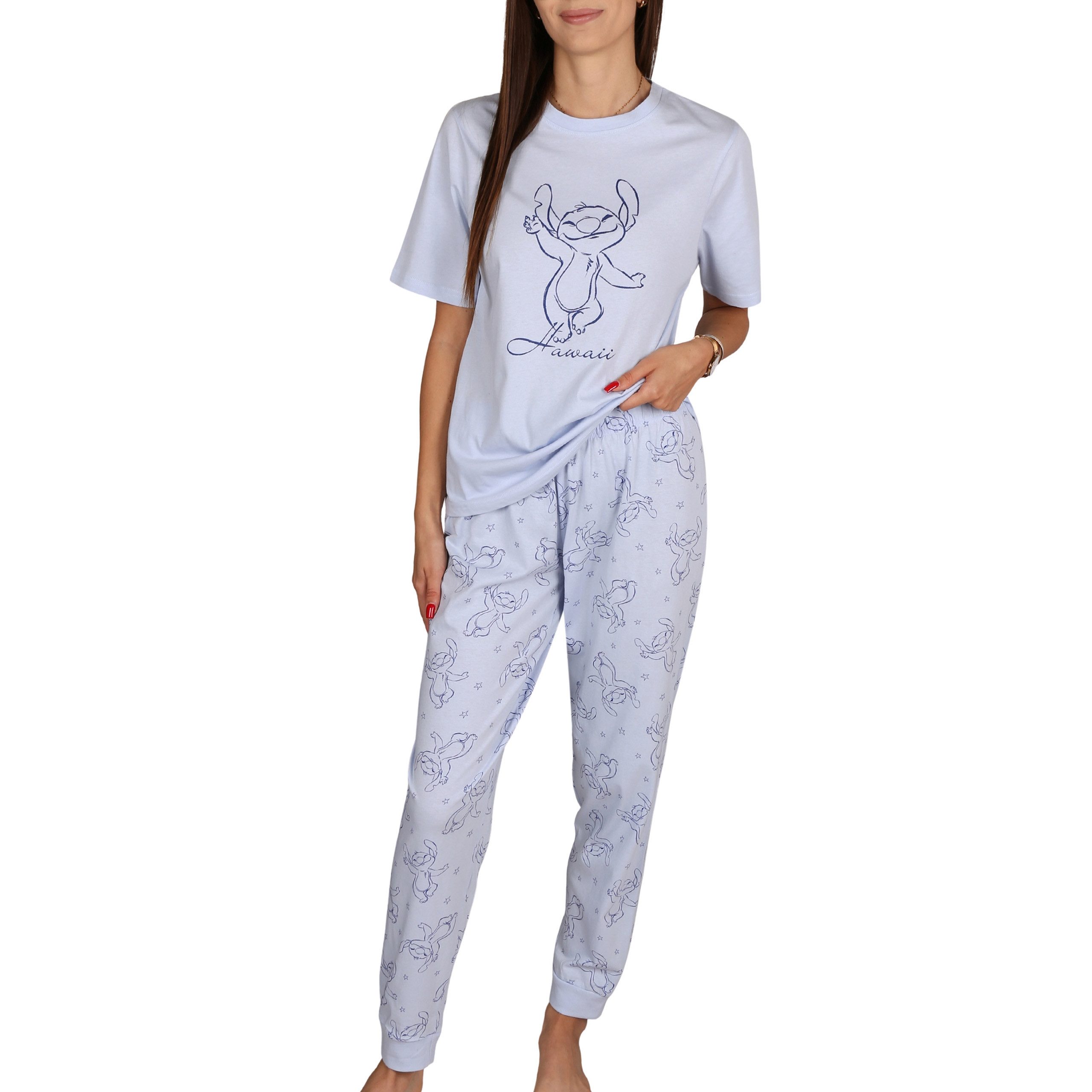 Sarcia.eu Pyjama Disney Stitch Damen Pyjama, 2-teilig aus Baumwolle, kurzar günstig online kaufen